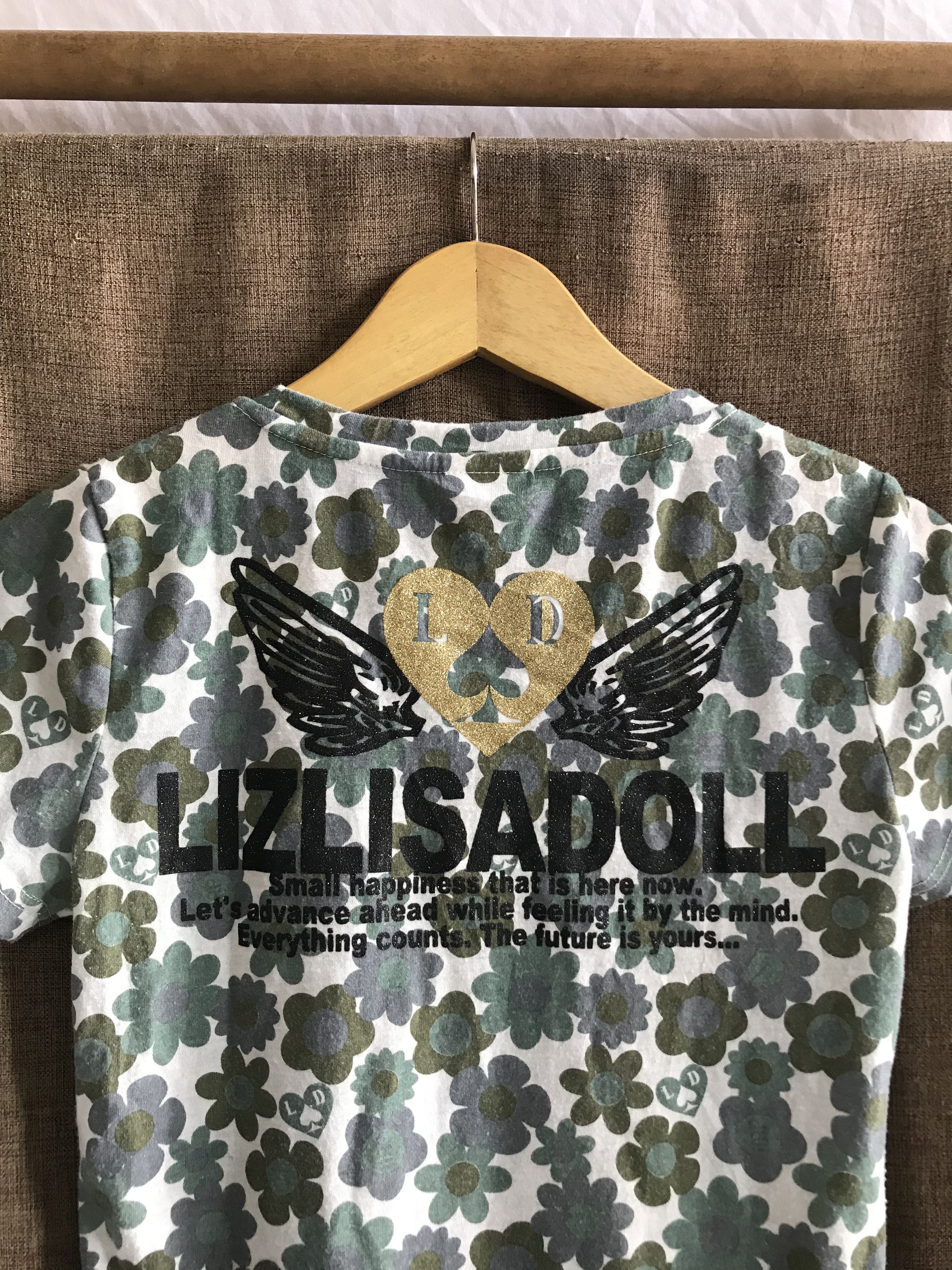 LIZ LISA liz Lisa Doll Japanese Poem Baby Tee Style Size XS / US 0-2 / IT 36-38 - 4 Thumbnail