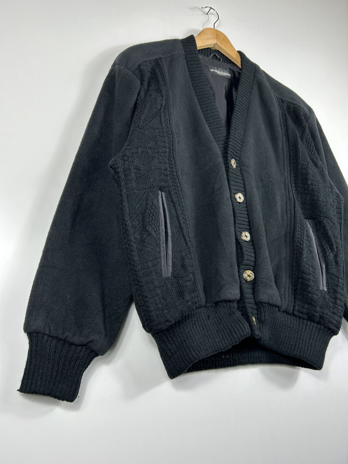 Vintage ⚡️Vintage Arnaldo Bassini Button Knit Sweater Jacket Size US M / EU 48-50 / 2 - 2 Thumbnail