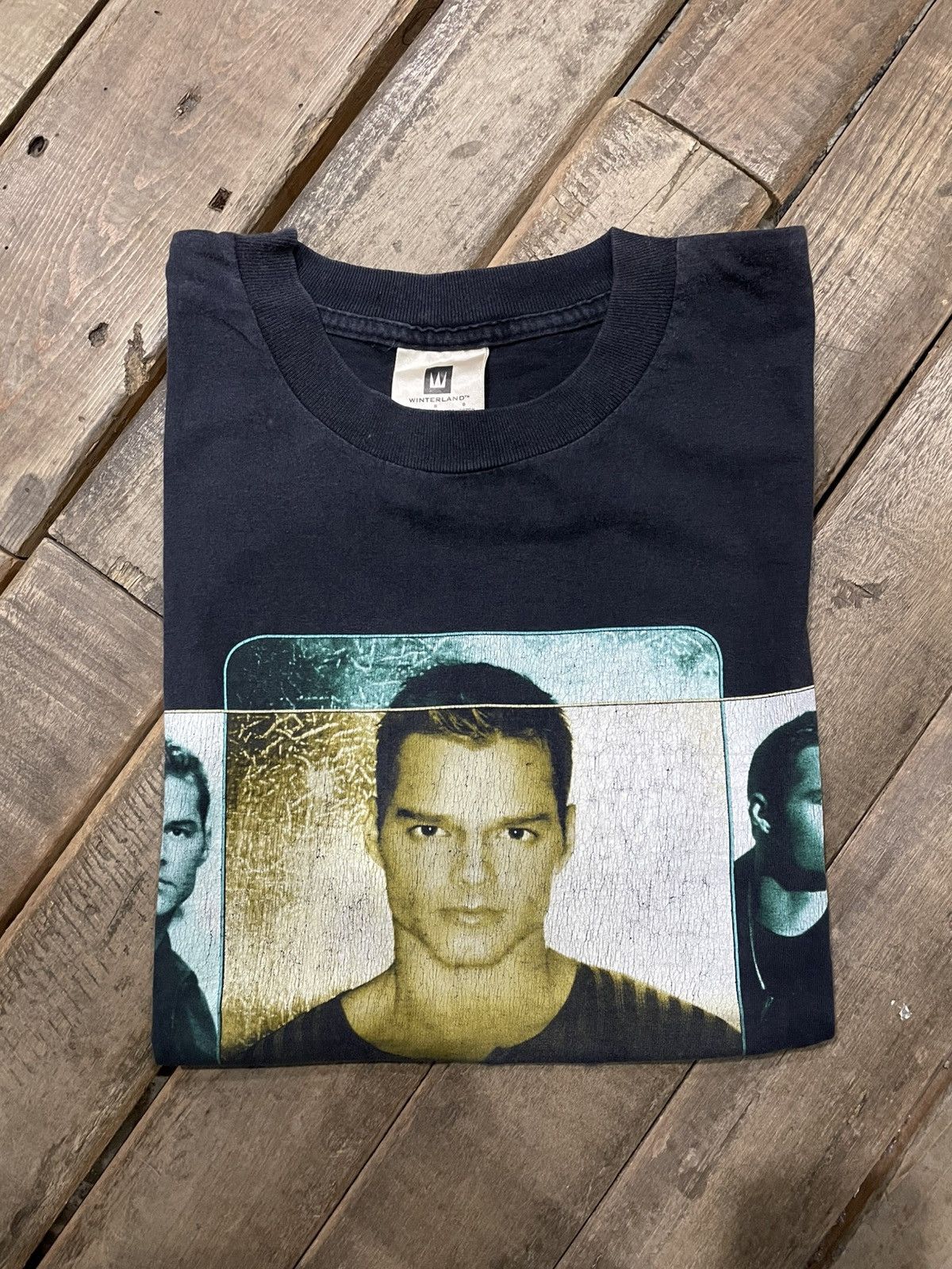 Band Tees Vintage Ricky Martin King Of Latin pop urban actor Singer Size US L / EU 52-54 / 3 - 2 Thumbnail