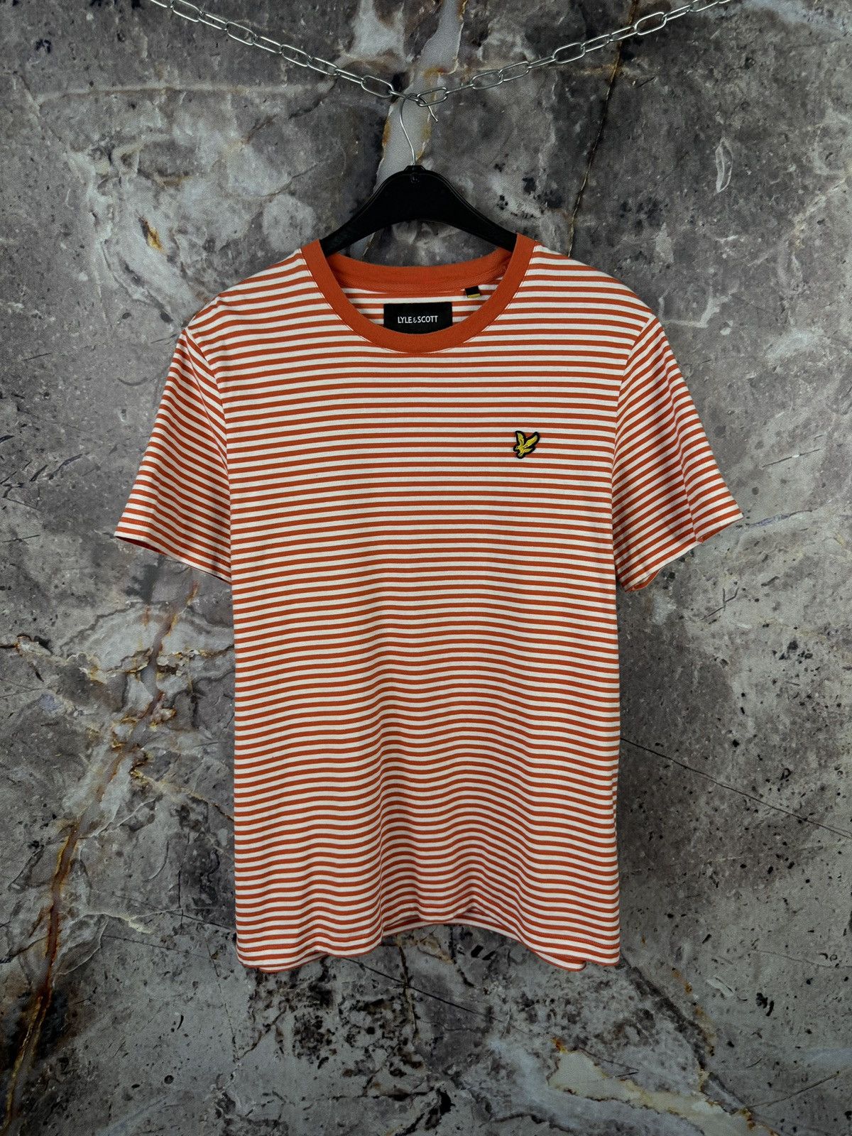 Lyle & Scott Men’s Lyle & Scott T-Shirt Striped Streetwear Size XL Size US XL / EU 56 / 4 - 1 Thumbnail