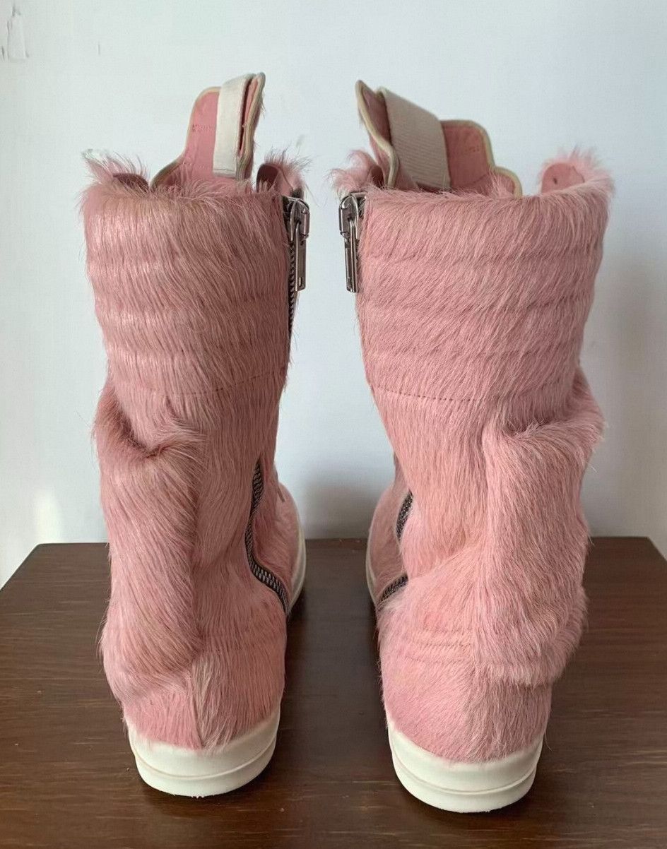 Rick Owens Rick Owens Pink Fur Boots Size 42 Size US 9 / EU 42 - 3 Thumbnail