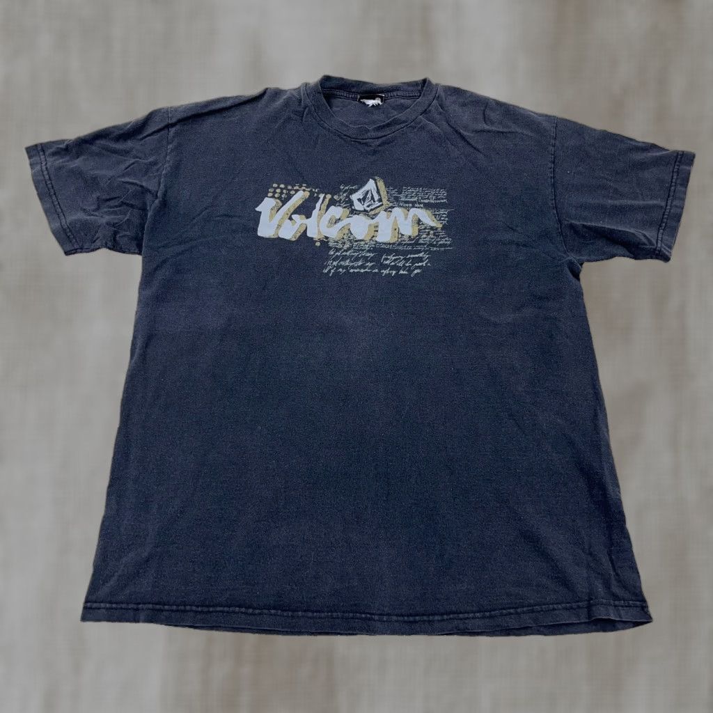 Volcom VINTAGE Volcom Shirt Men XL Black Graphic Print 90s Skateboard Faded Spellout T-Shirt Crew Neck / 80s 90s USA Retro Hipster Logo Mens XL Black Size US XL / EU 56 / 4 - 1 Thumbnail