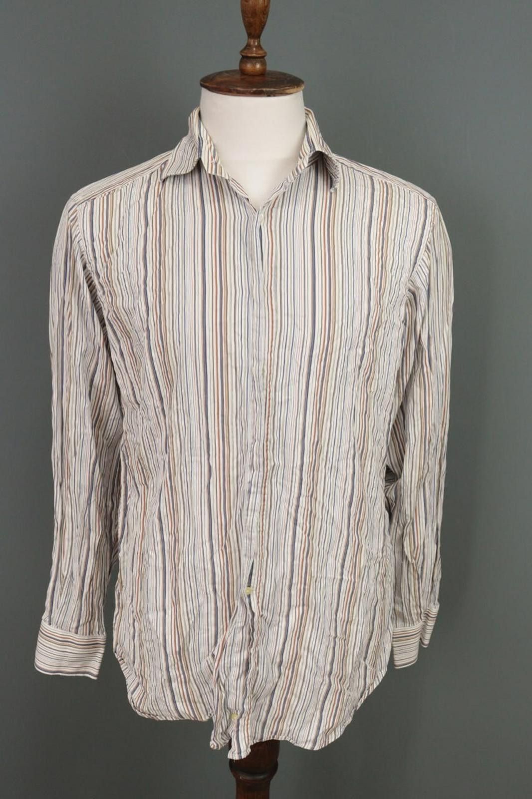 Etro Etro Multicolor Stripe Button Dress Shirt Size 42 Size US M / EU 48-50 / 2 - 1 Thumbnail