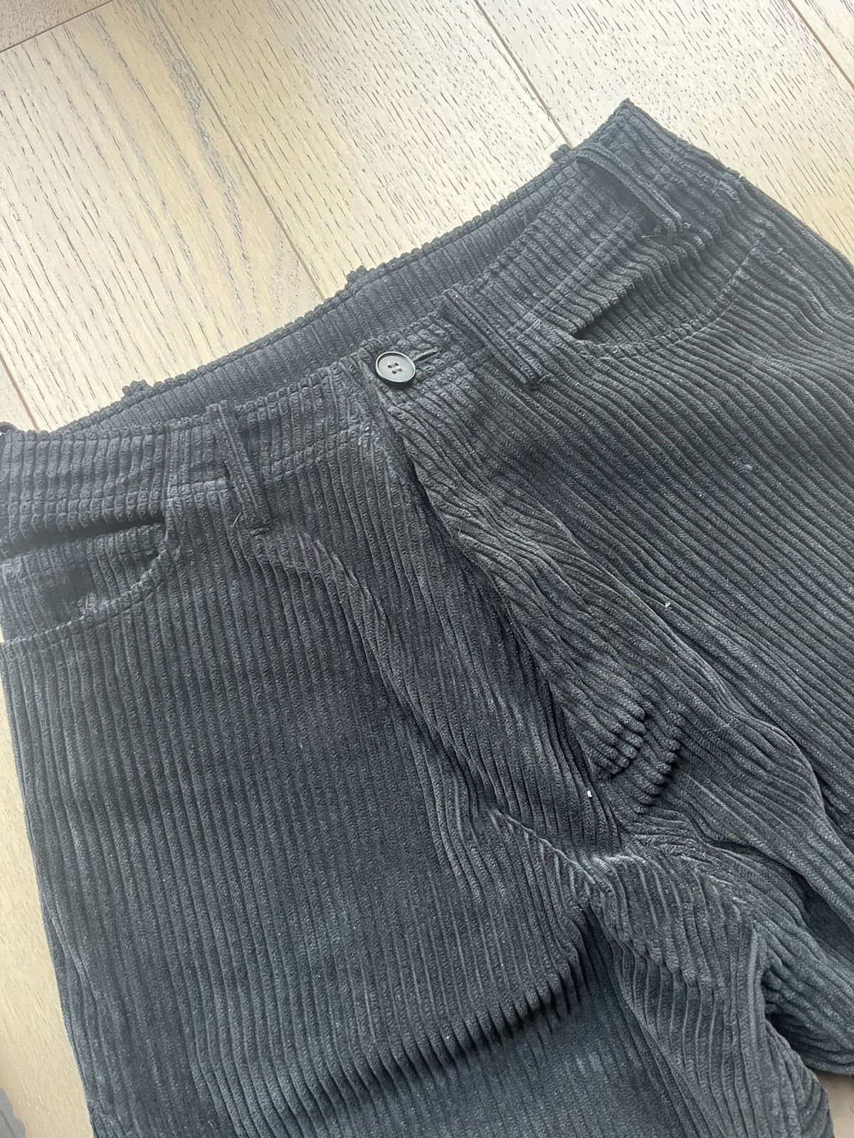 Jan Jan Van Essche Jan Jan Van Essche black O project corduroy pants Size US 28 / EU 44 - 2 Thumbnail