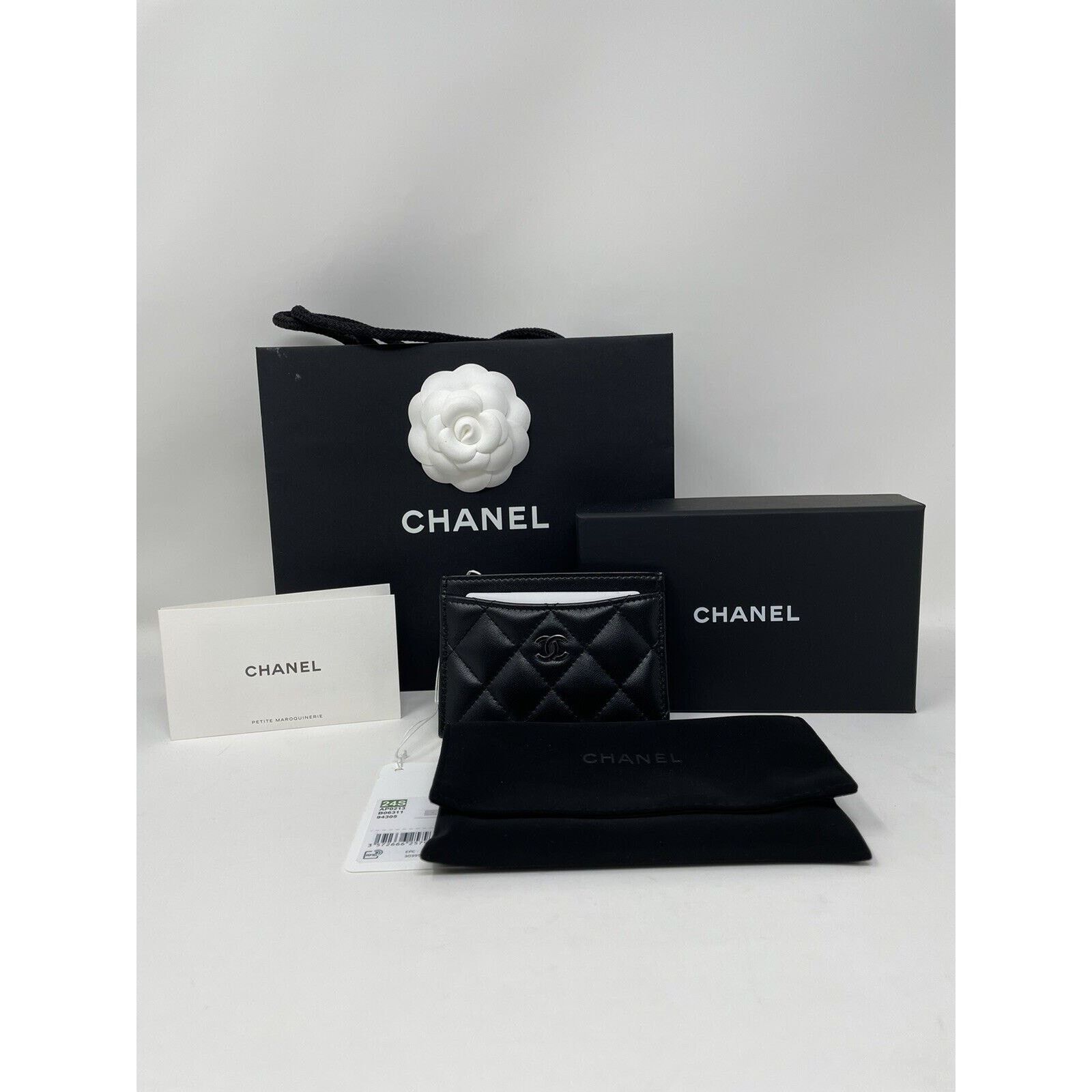 Chanel Chanel Classic Flat So Black Card Holder Lambskin Leather24S Size ONE SIZE - 1 Thumbnail