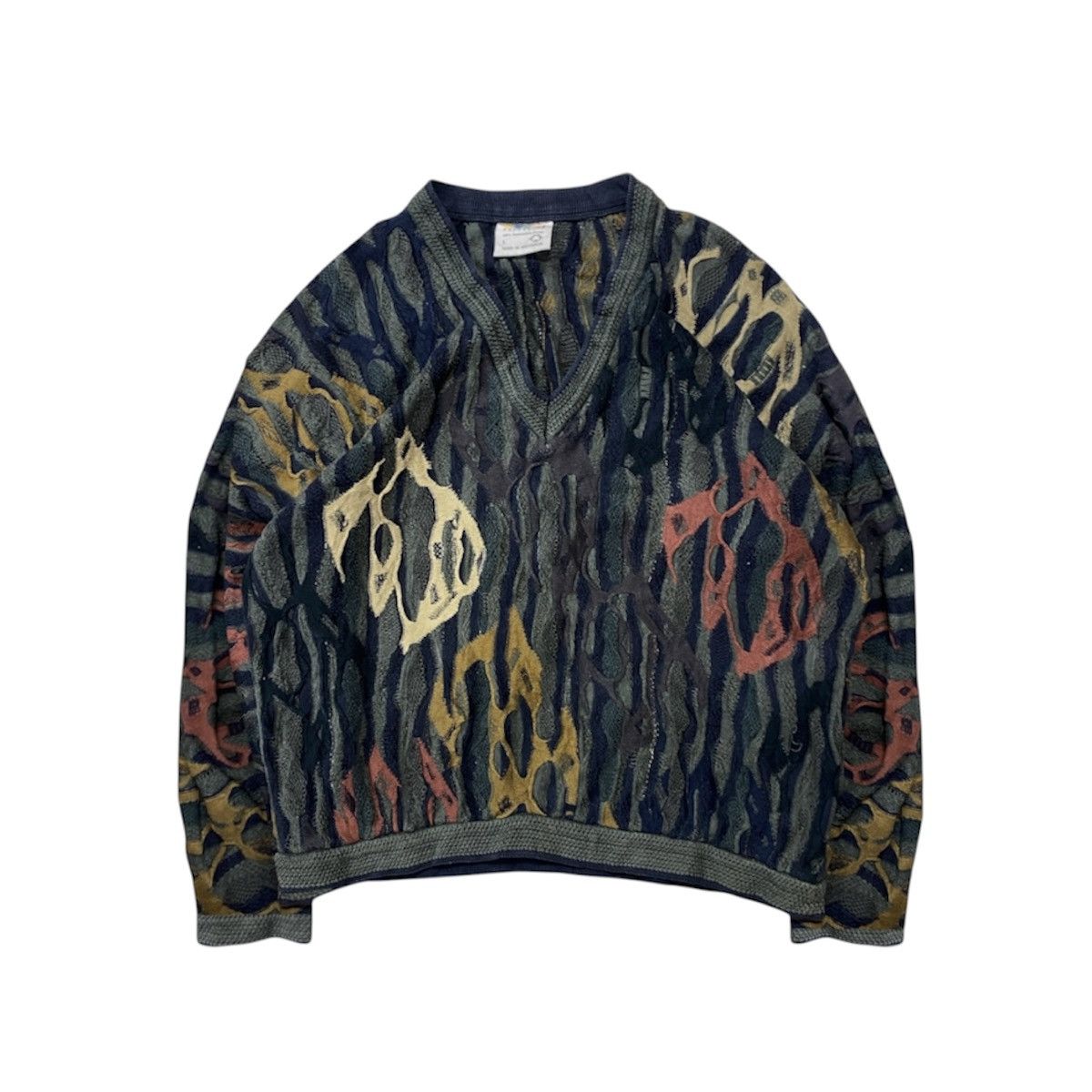 Coogi × Vintage Vintage 90s Coogi 3D Knitwear Sweater Size US L / EU 52-54 / 3 - 1 Thumbnail