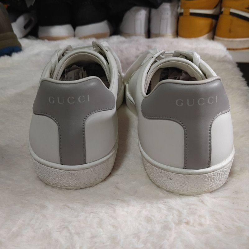 Gucci Gucci Ace G Logo Low-Top Sneakers for Men - Size US 8.5 / EU 41-42 - 3 Thumbnail