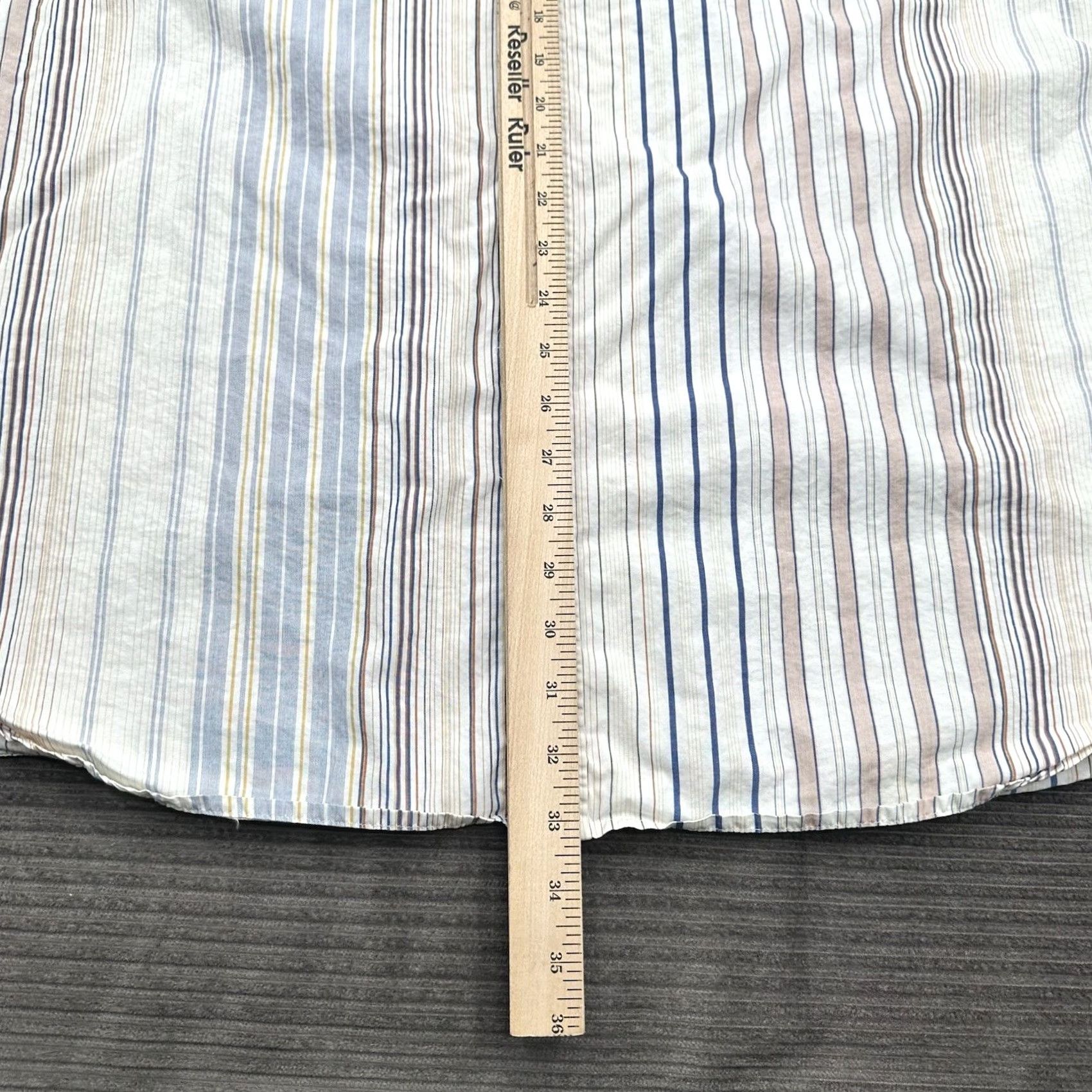The Territory Ahead Territory Ahead Shirt XL Tall Striped Cotton Long Sleeve Button-Up Mens Size US XL / EU 56 / 4 - 6 Thumbnail