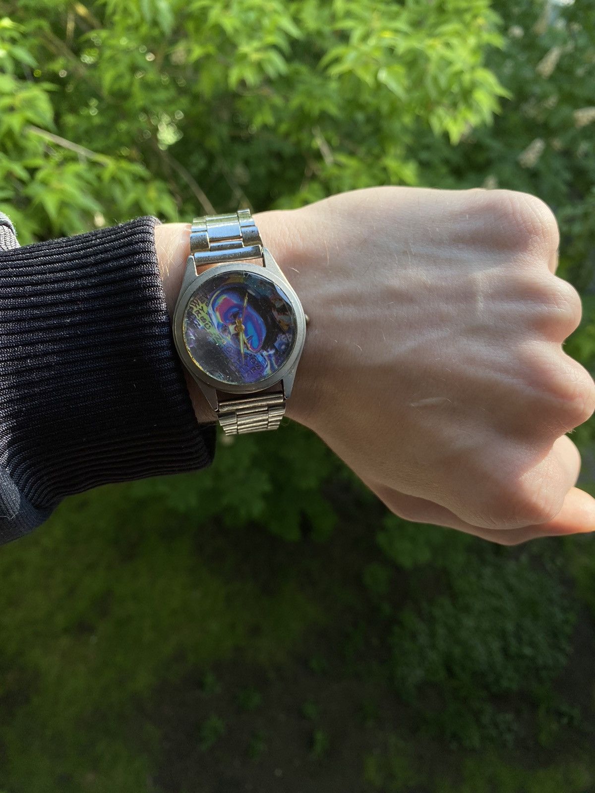 Japanese Brand × Jewelry × Vintage Art Watch Portrait Dial Stainless Steel Bracelet Size ONE SIZE - 1 Thumbnail
