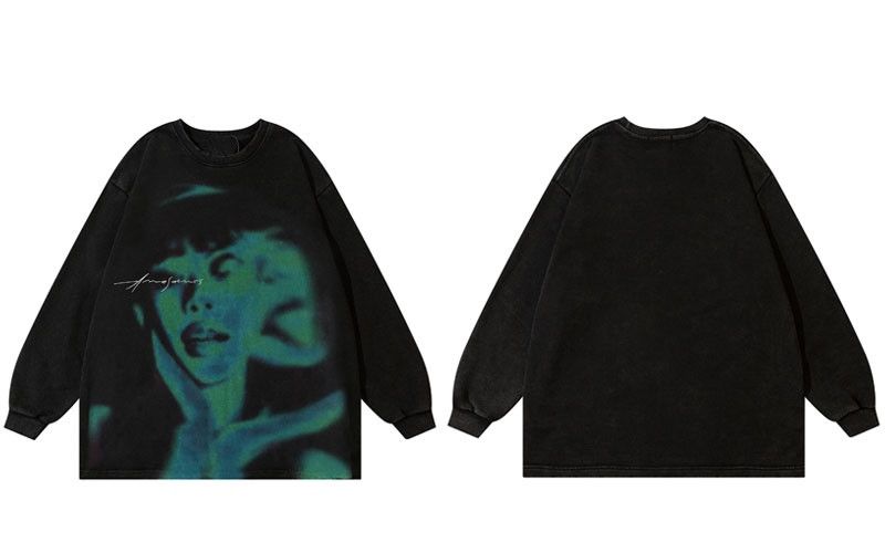 Japanese Brand × Vintage Shadow Graphic Sweatshirt Size US L / EU 52-54 / 3 - 3 Thumbnail