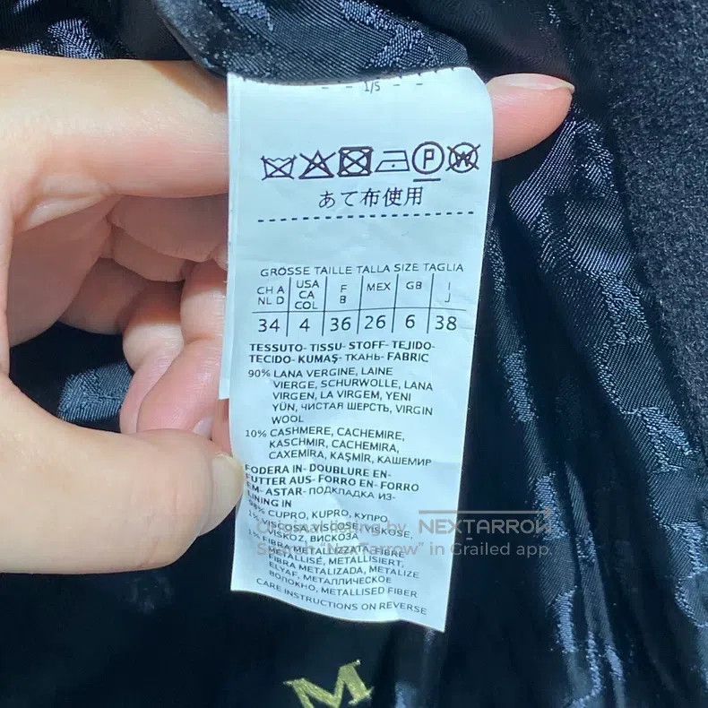 Max Mara Max Mara Black Wool Coat Size XS / US 0-2 / IT 36-38 - 6 Thumbnail
