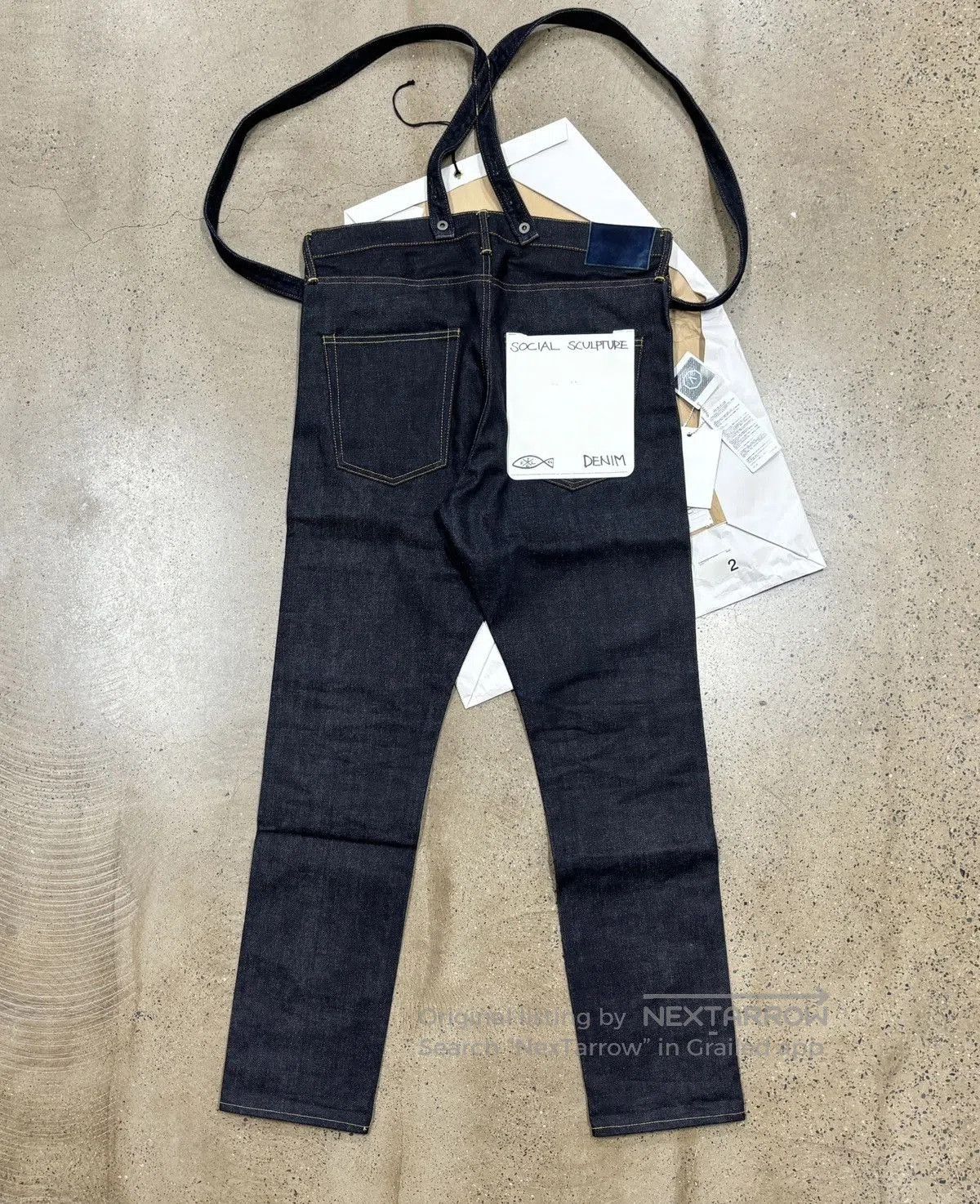 Visvim Visvim 19aw Travailler Braces Dry Denim-7 Dry7 size1 | Grailed