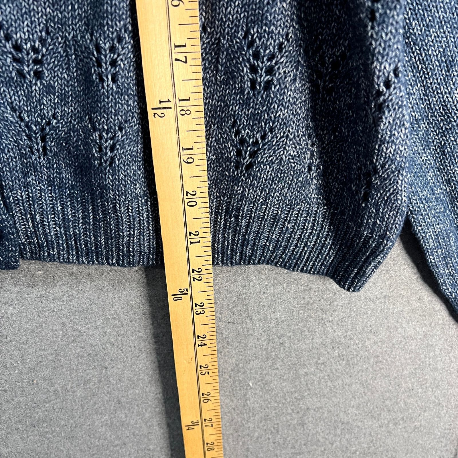 Other Candace Cameron Bure Pointelle Sweater with Novelty Button Size M / US 6-8 / IT 42-44 - 4 Thumbnail