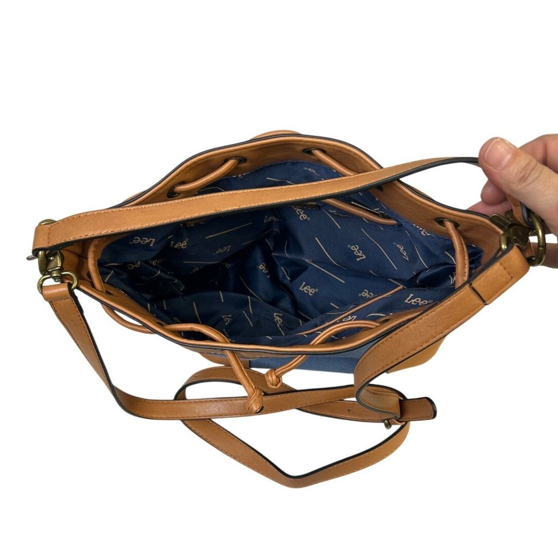 Lee Lee Womens Denim Adjustable Strap Crossbody Tote Handbag Size ONE SIZE - 4 Thumbnail