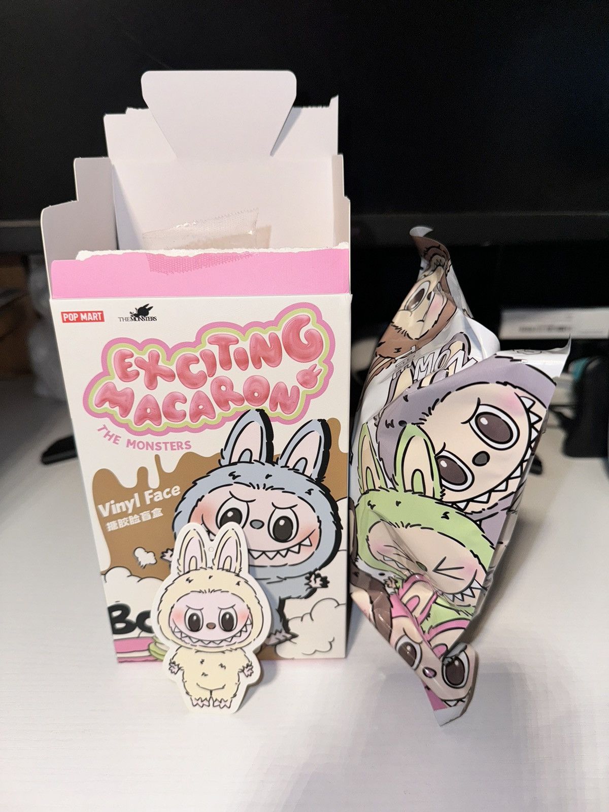 POP MART POP MART Labubu Exciting Macaron Soymilk Confirmed Size ONE SIZE - 1 Thumbnail