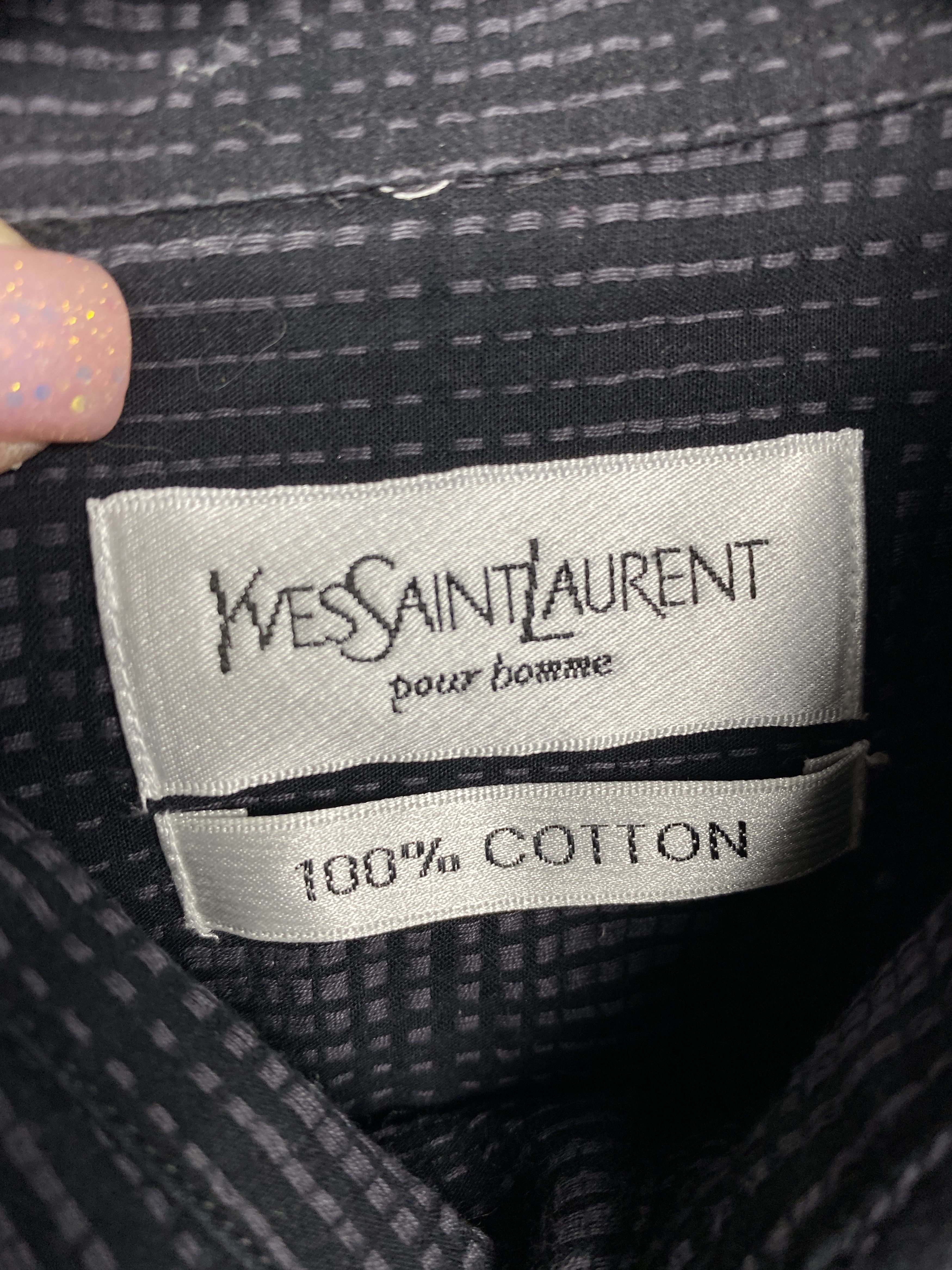 Yves Saint Laurent Yves Saint Laurent YSL Mens Long Sleeve Shirt Size US L / EU 52-54 / 3 - 4 Thumbnail