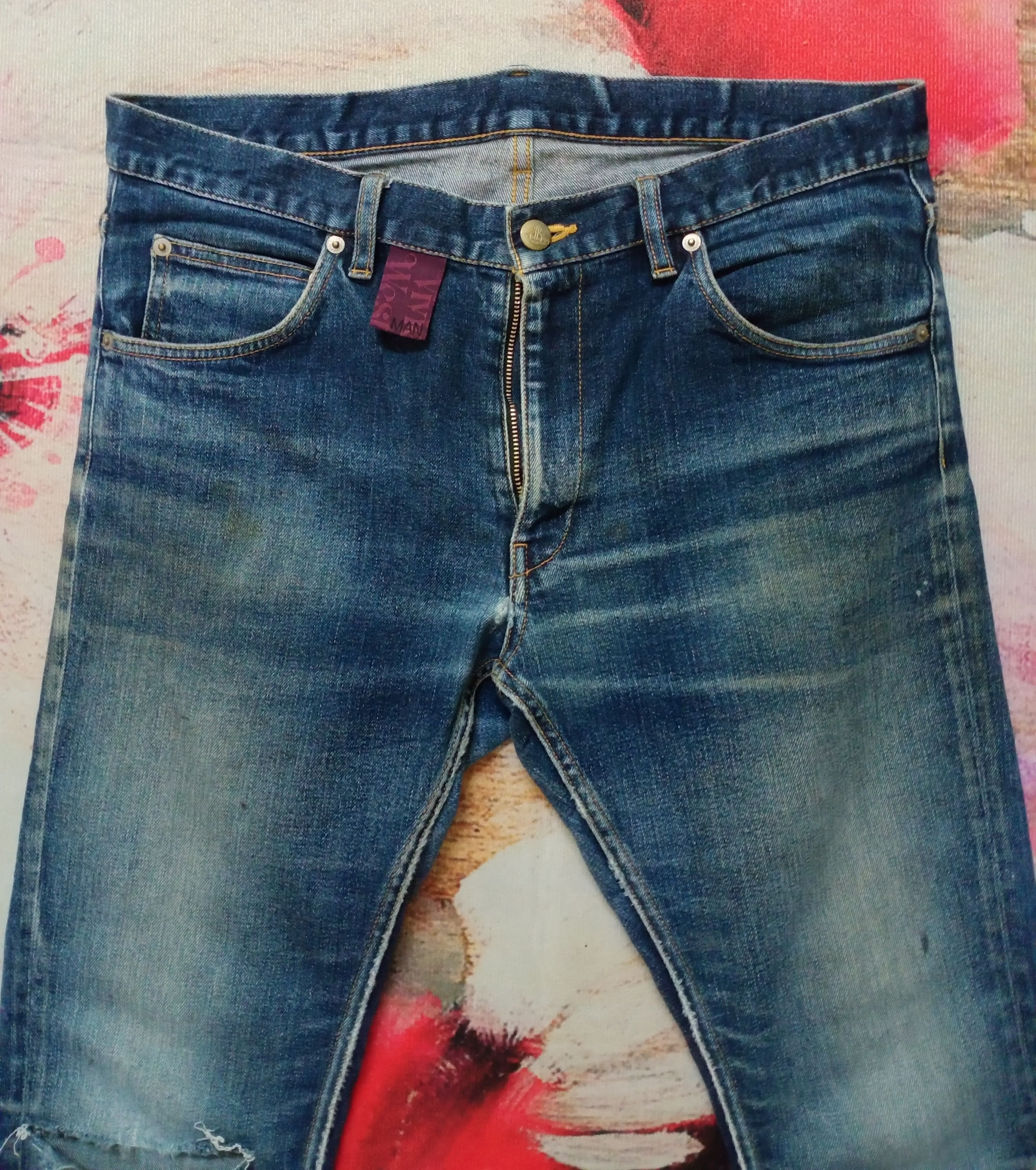 Vivienne Westwood Rare Vivienne Westwood Man Distressed Skinny Jeans Size US 34 / EU 50 - 4 Thumbnail