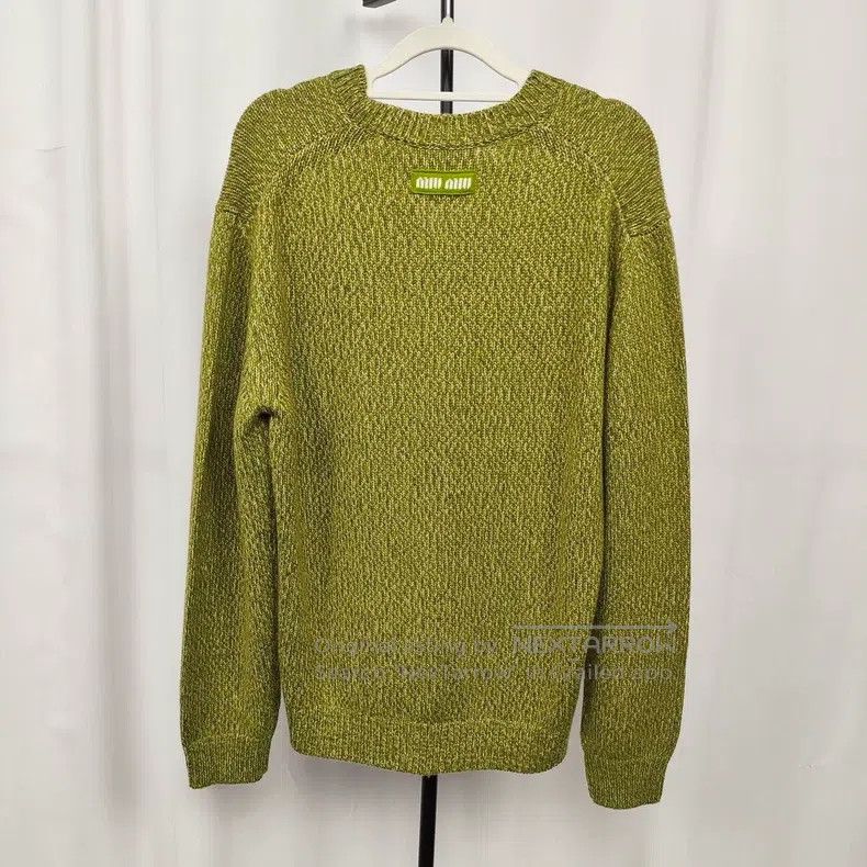 Miu Miu Miu Miu 36 Long sweater grass green Size S / US 4 / IT 40 - 2 Thumbnail