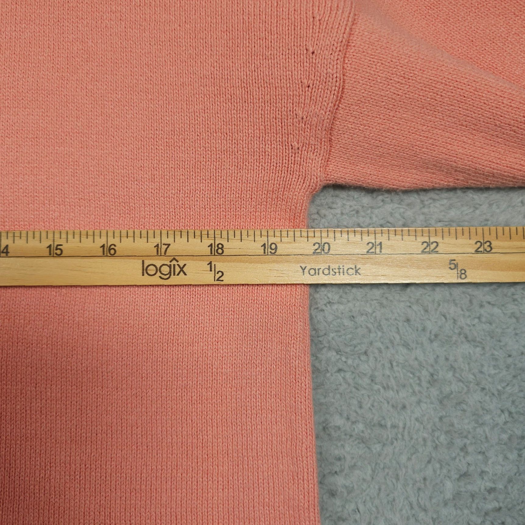 J. Jill J Jill Sweater Womens XSP Petite Coral Rib Knit Trim Pullover Crew Neck Casual Size XS / US 0-2 / IT 36-38 - 5 Thumbnail