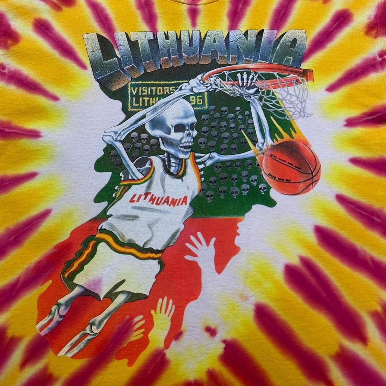 Liquid Blue × NBA × Vintage Vintage Lithuania Basketball Bronze Medal 1992 T-Shirt Size US XL / EU 56 / 4 - 3 Thumbnail