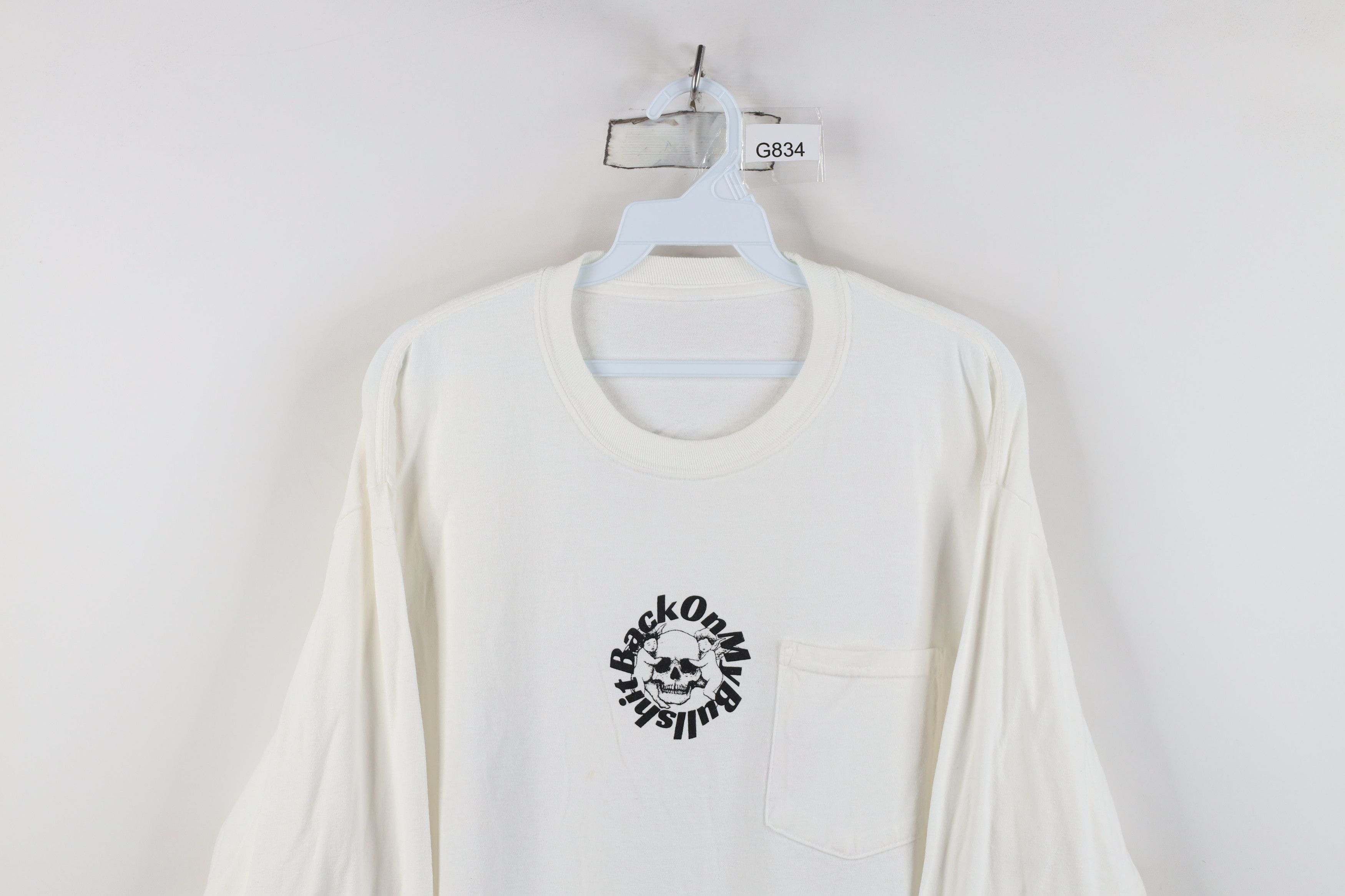 Vintage Vintage Y2K Streetwear Bull*hit Acid Nun Long Sleeve T-Shirt Size US L / EU 52-54 / 3 - 2 Thumbnail