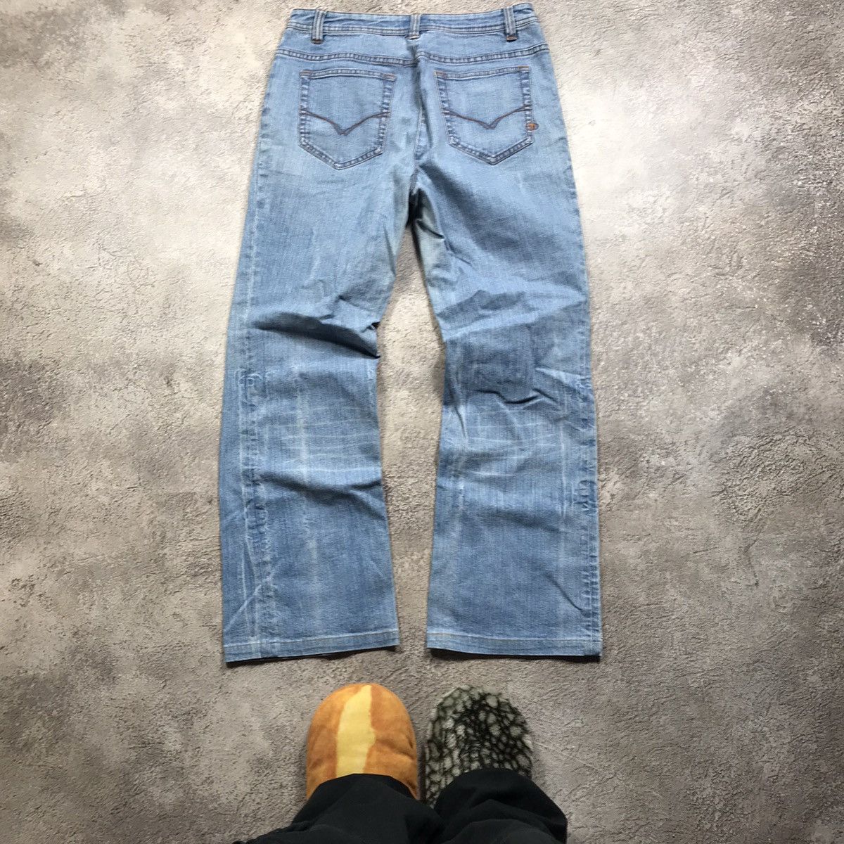Vintage Vintage 90s Japan Baggy Distressed Thrashed Grunge Jeans 29 Size 29" - 4 Thumbnail