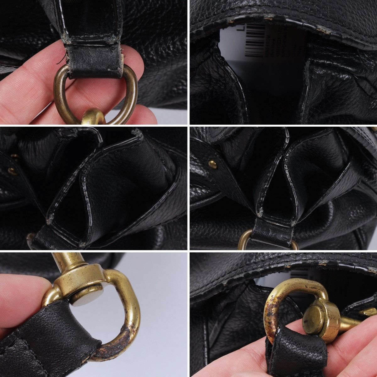 Designer × Mulberry MULBERRY Alexa Leather Black Handle Shoulder Bag 390207 Size ONE SIZE - 20 Thumbnail