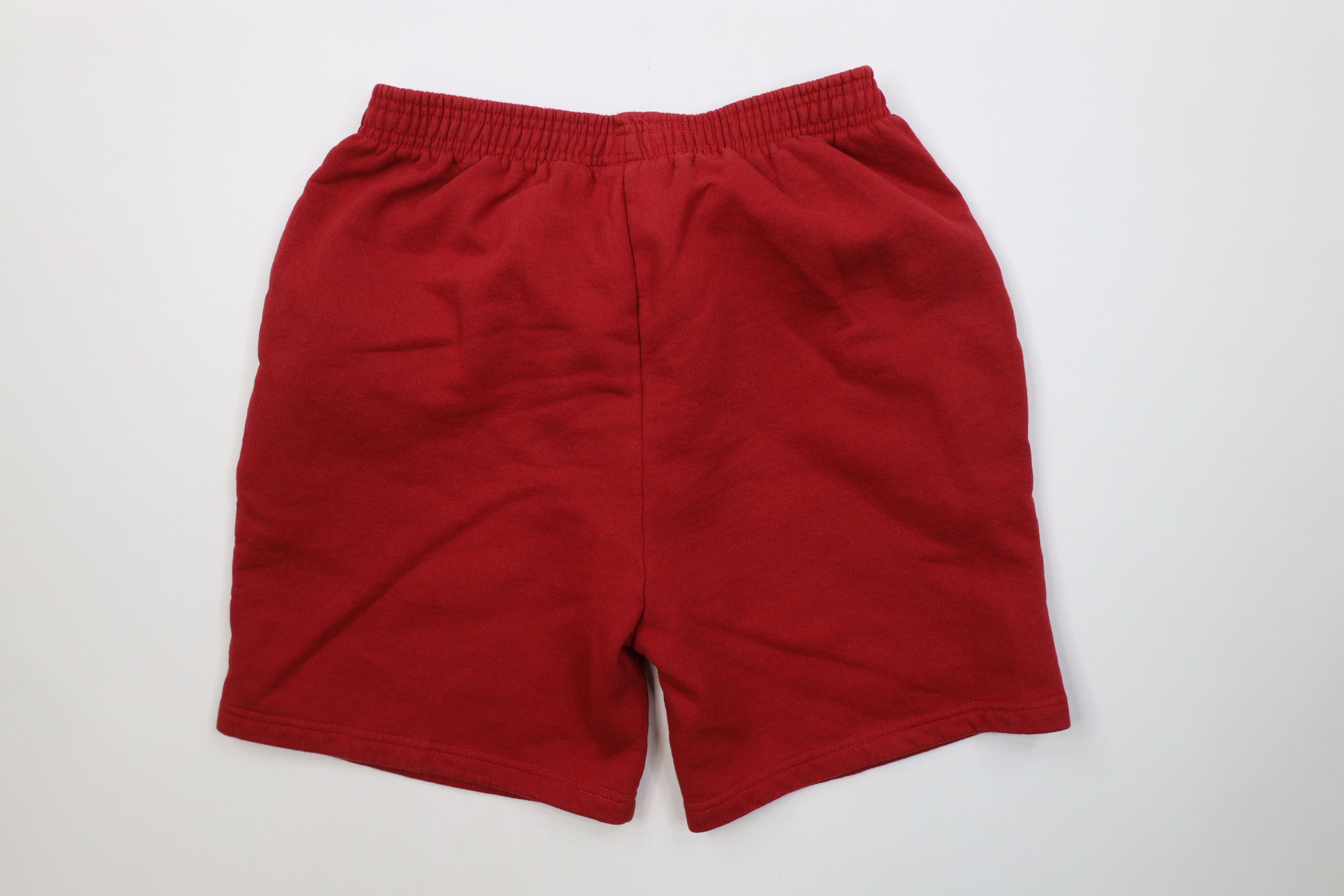 Starter Vintage 90s Starter Faded Above Knee Sweatpants Shorts Red Size US 34 / EU 50 - 7 Thumbnail