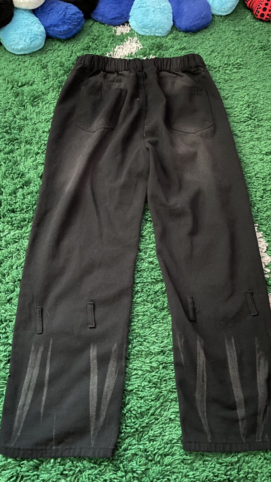 Vintage Carpenter style black denim jeans baggy flare Size US 32 / EU 48 - 10 Thumbnail