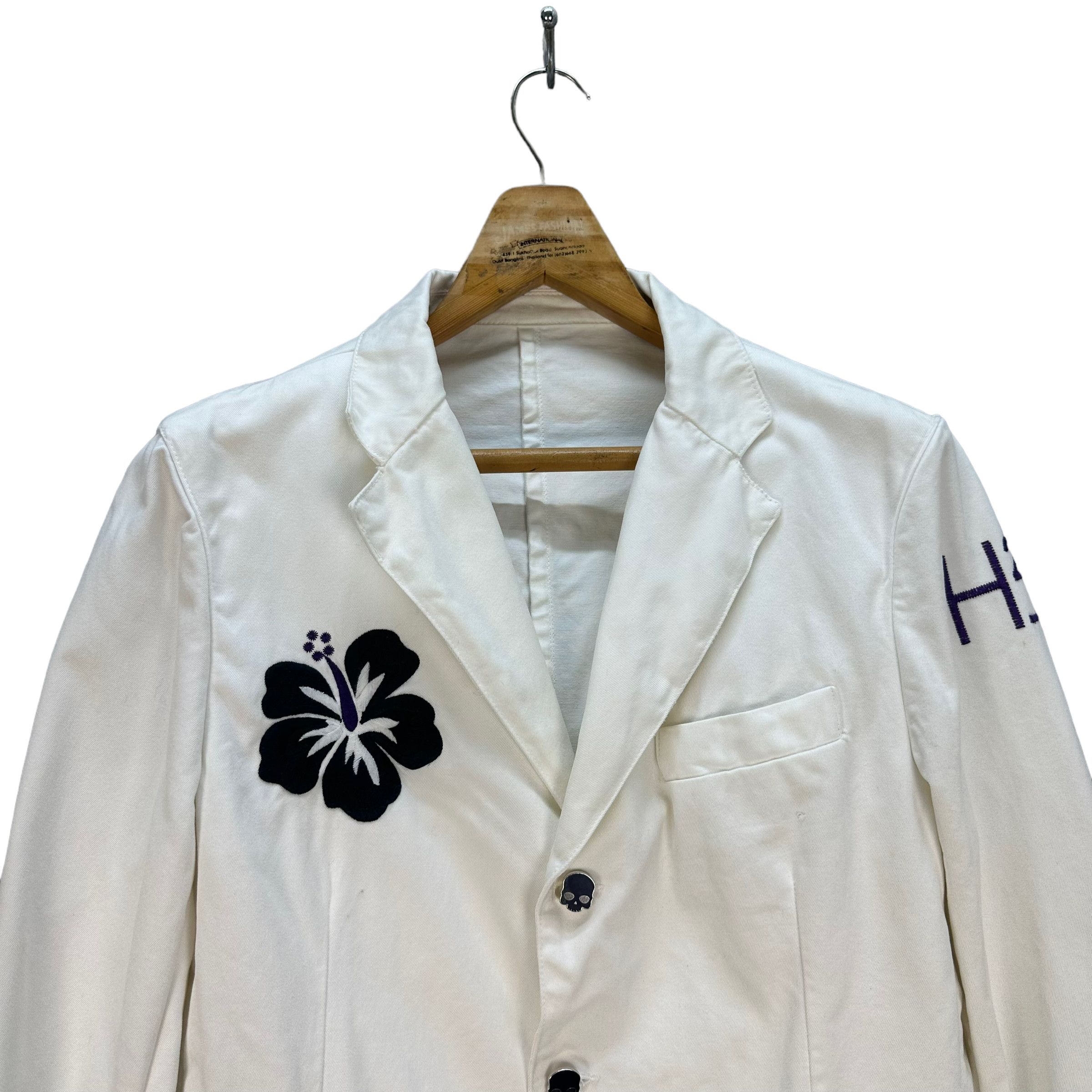 HYDROGEN HYDROGEN GIACCA DENIM SKULL BUTTON CASUAL JACKET #8184-210 Size US M / EU 48-50 / 2 - 2 Thumbnail