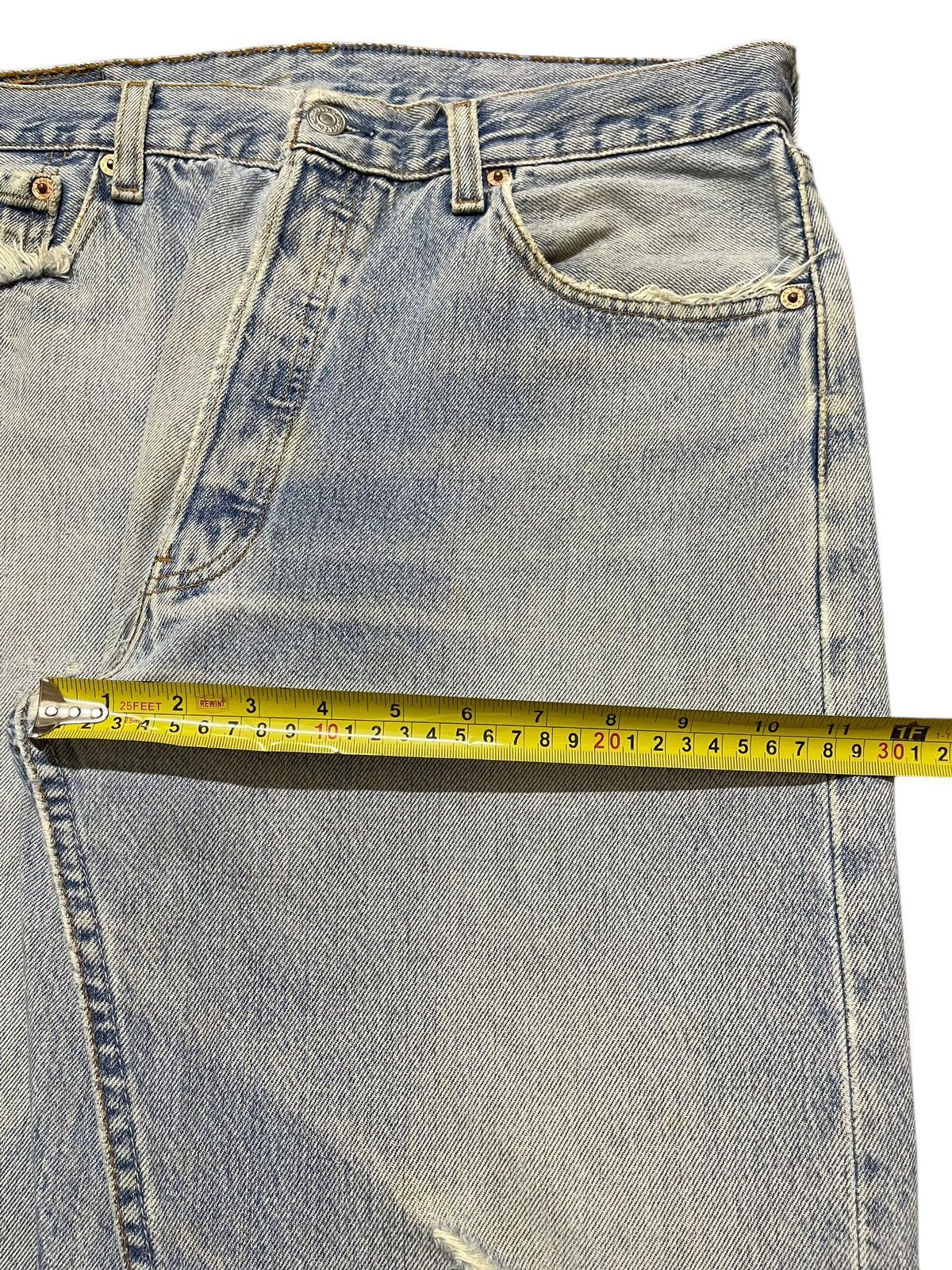 Levi's Vintage 90s Levis 501 Faded Wash Distressed Style Jeans Size US 32 / EU 48 - 16 Thumbnail