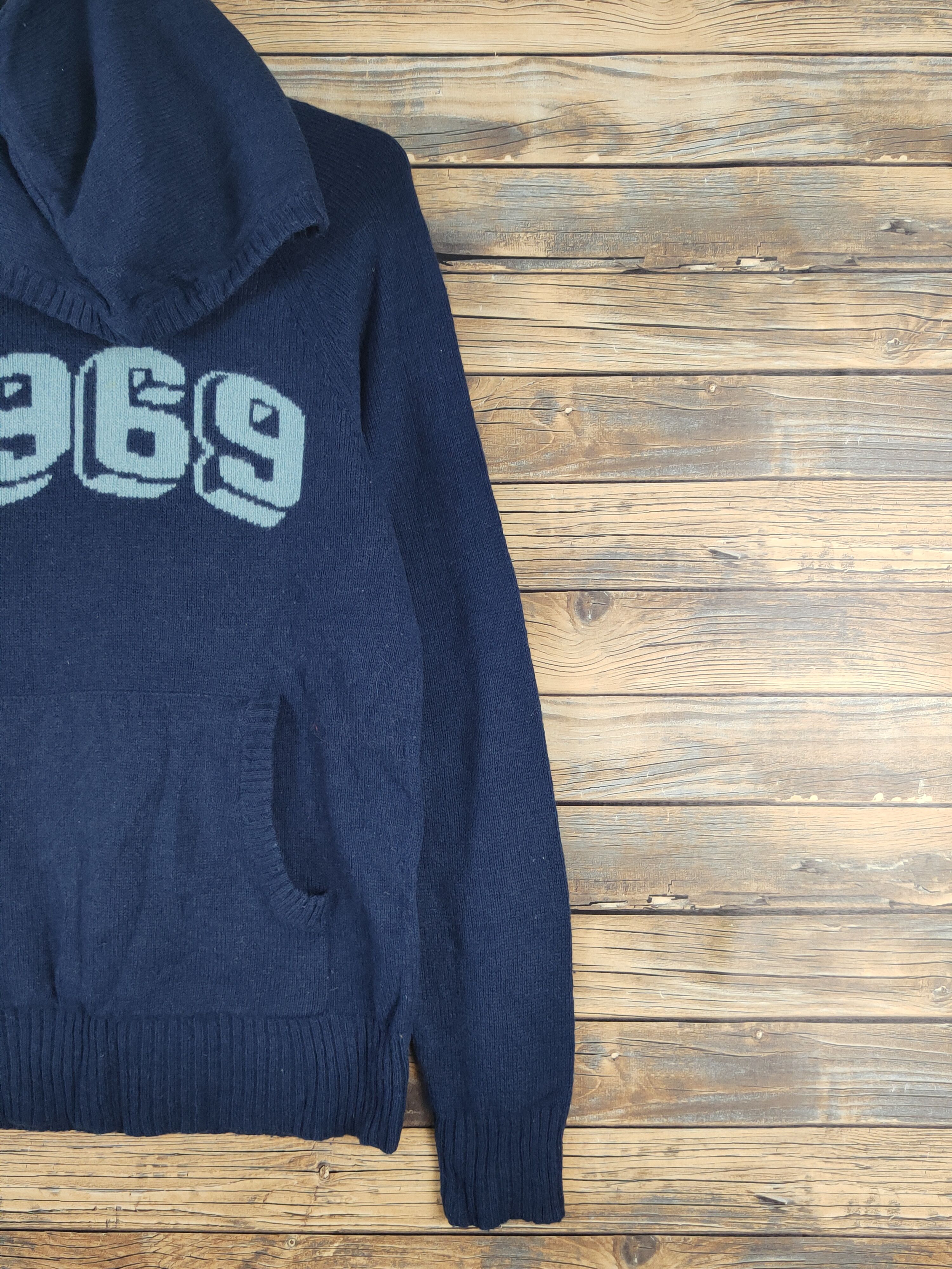 Gap Gap lambwool Navy 1969 Hoodie Knitwear Sweatshirts #W1661 Size US S / EU 44-46 / 1 - 5 Thumbnail