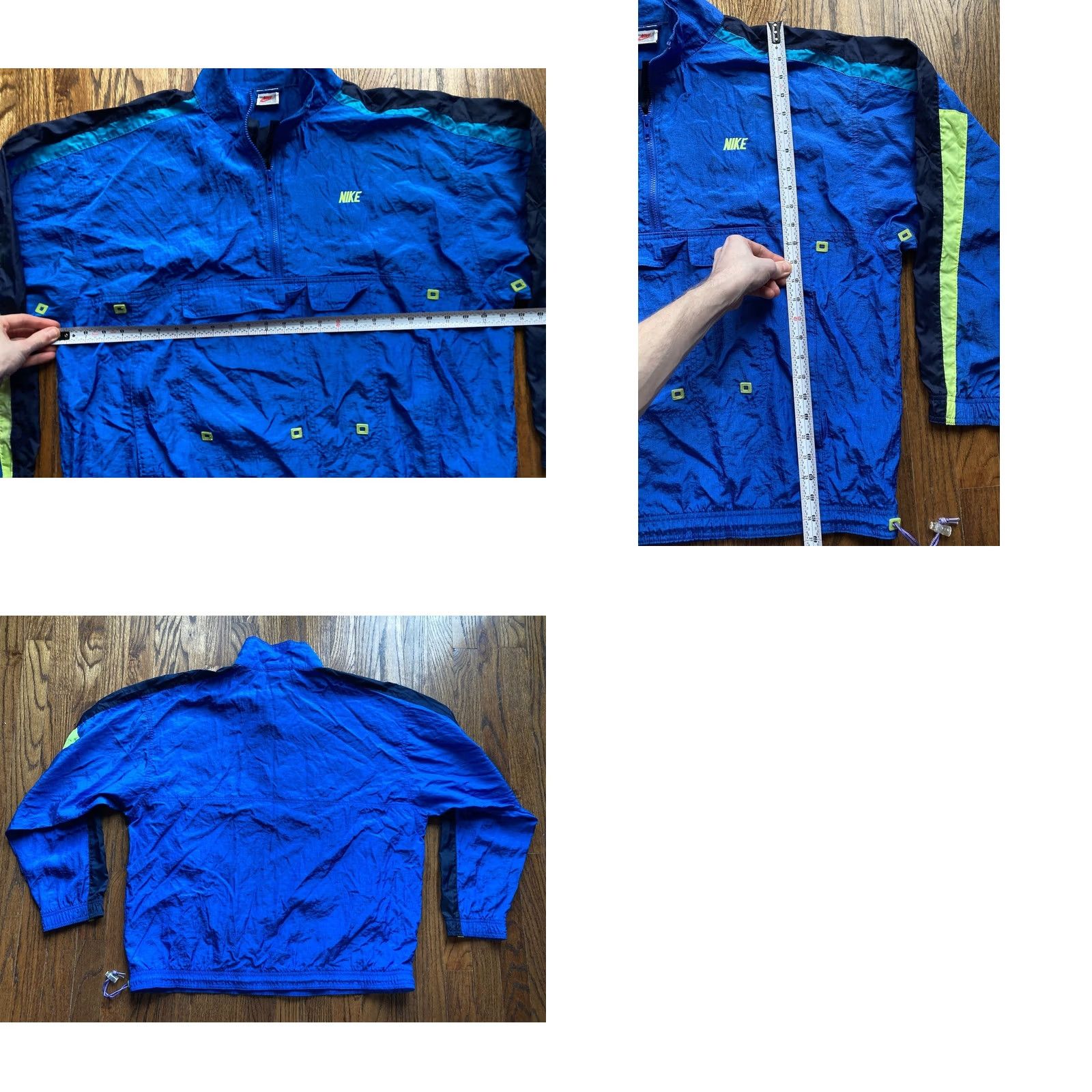 Nike VINTAGE Nike Jacket Mens Large Blue Anorak Windbreaker Retro 90s Size US L / EU 52-54 / 3 - 8 Thumbnail