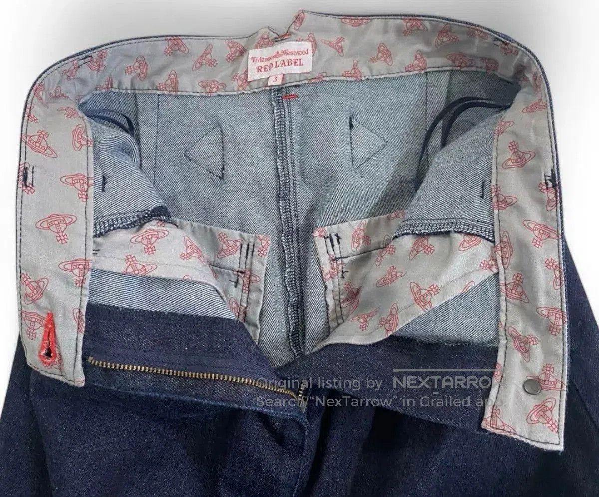 Vivienne Westwood Vivienne Westwood Embroidered Indigo Denim Skirt L. Size 39" - 7 Thumbnail