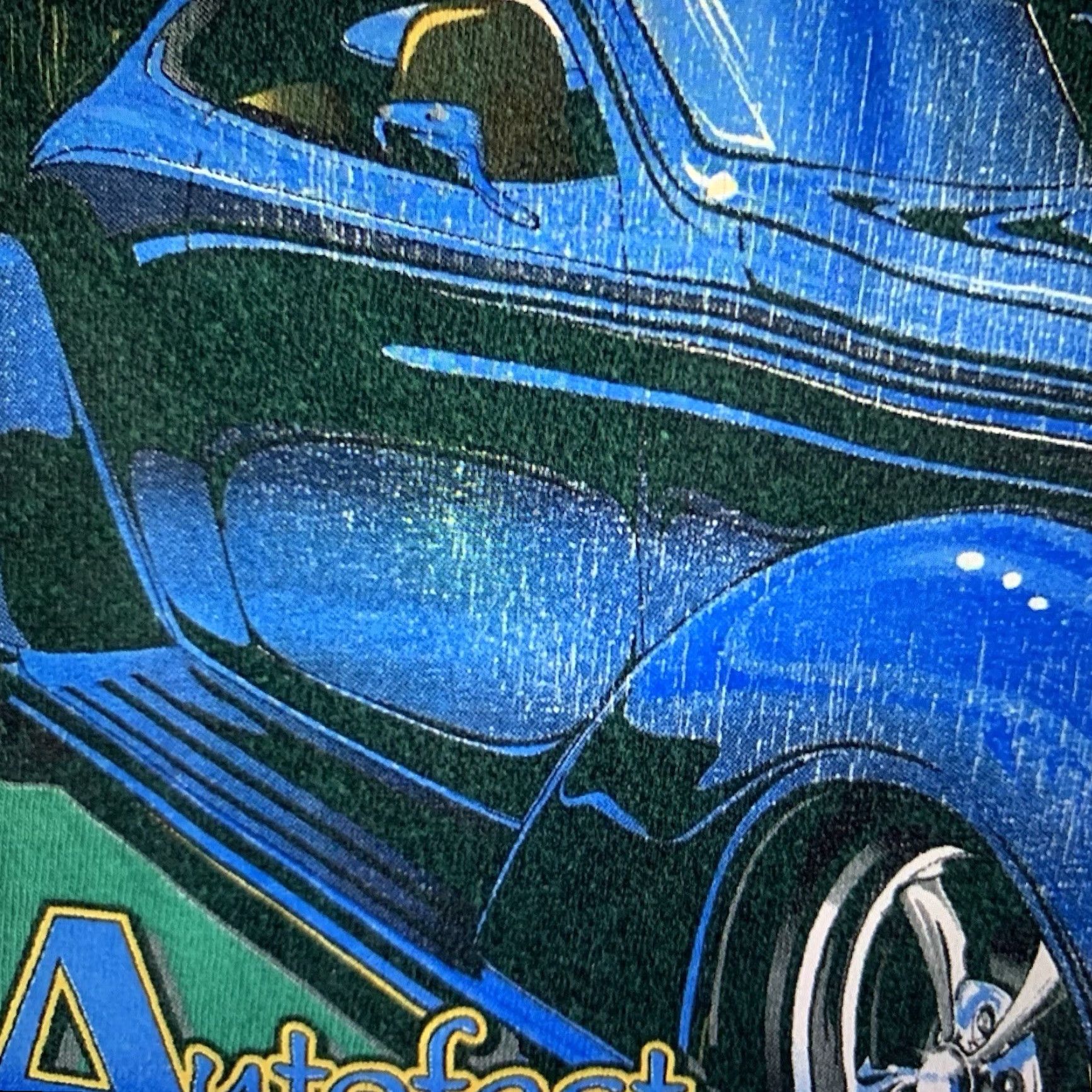 Gildan VINTAGE Car Club T-Shirt Adult XL Green Cotton Retro Cars 35th Annual Autofest Chevy Size US XL / EU 56 / 4 - 7 Thumbnail