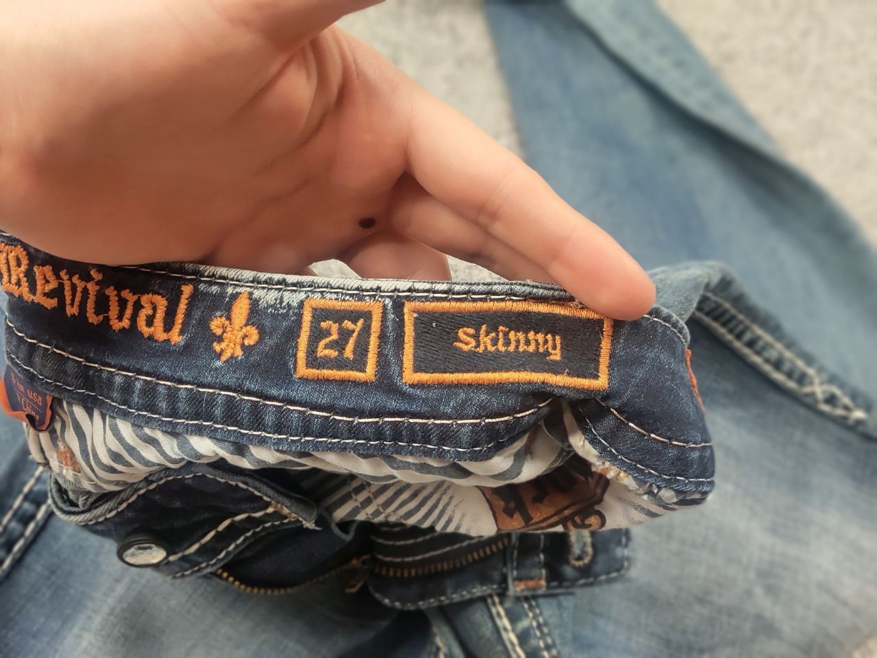 Rock Revival Vintage Rock Revival Adele logo Y2K Style Faded denim Jeans Size 27" / US 4 / IT 40 - 14 Thumbnail