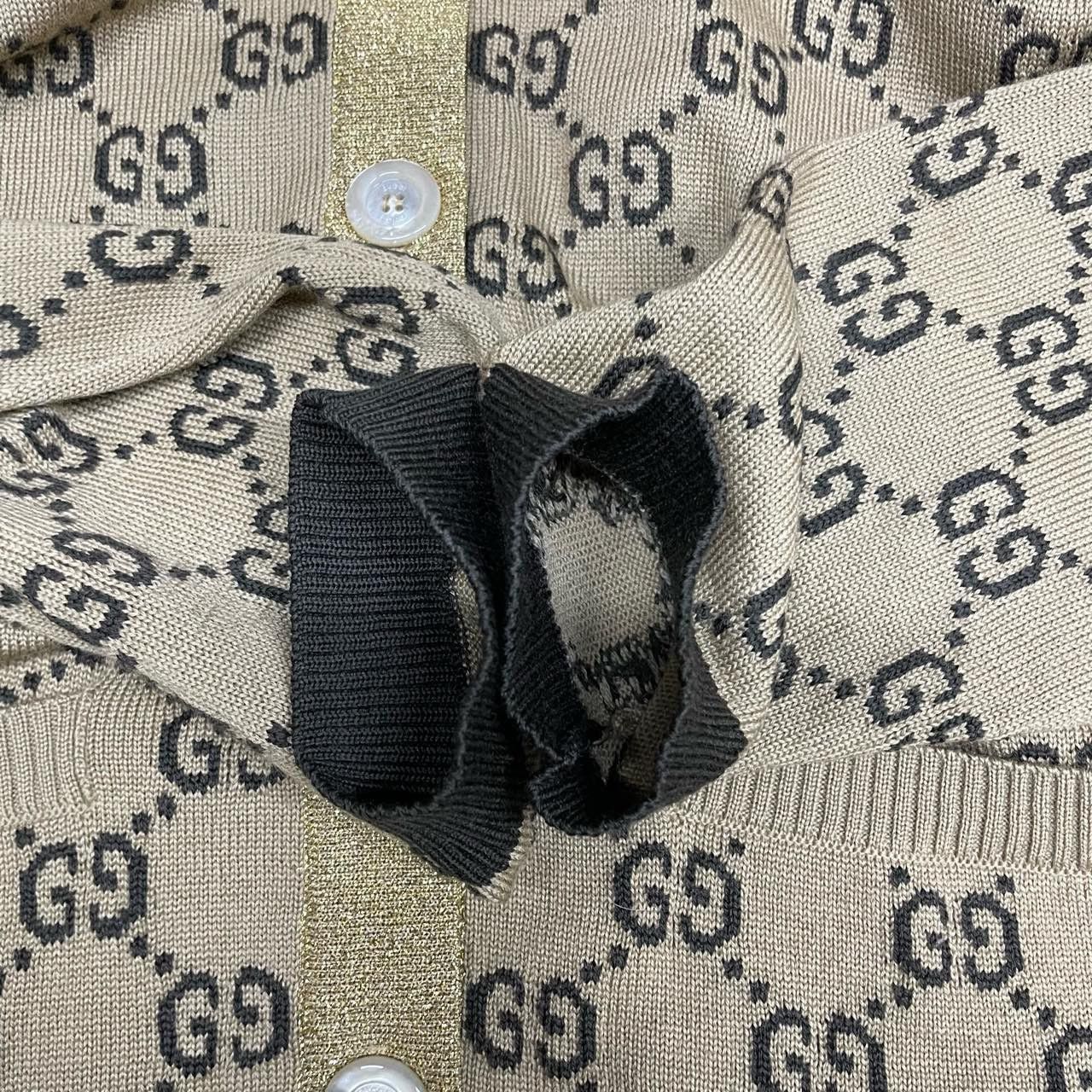 Gucci Gucci Gold full-print cardigan sweater 2501-Nextarrow Size US M / EU 48-50 / 2 - 6 Thumbnail
