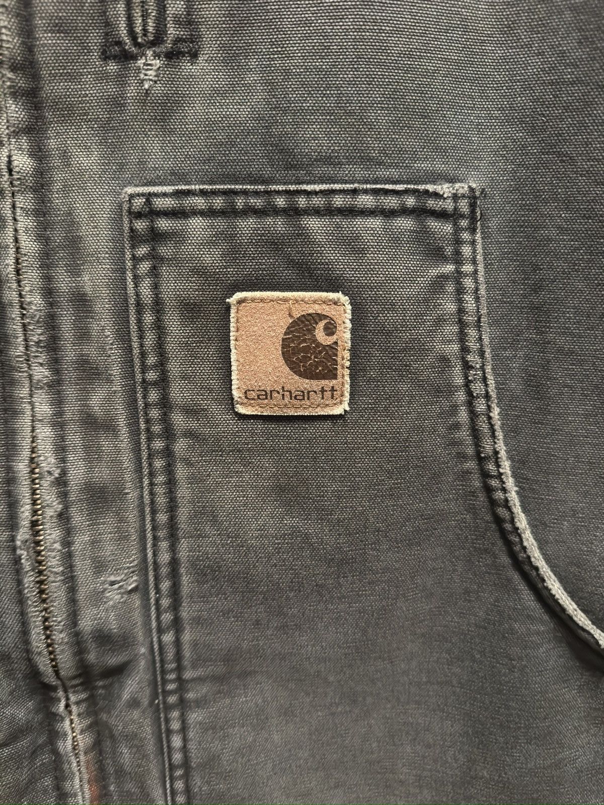 Carhartt Carhartt Vintage Distressed Sherpa Lined Work Jacket Size US M / EU 48-50 / 2 - 2 Thumbnail