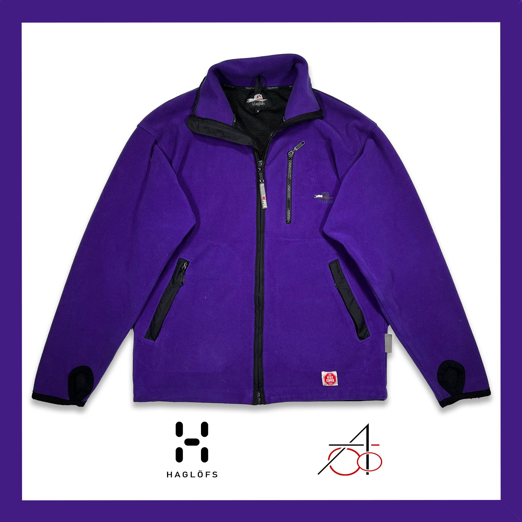 Haglofs Vintage 90s Haglofs Fleece Jacket GORE Wintstopper Size US M / EU 48-50 / 2 - 1 Thumbnail