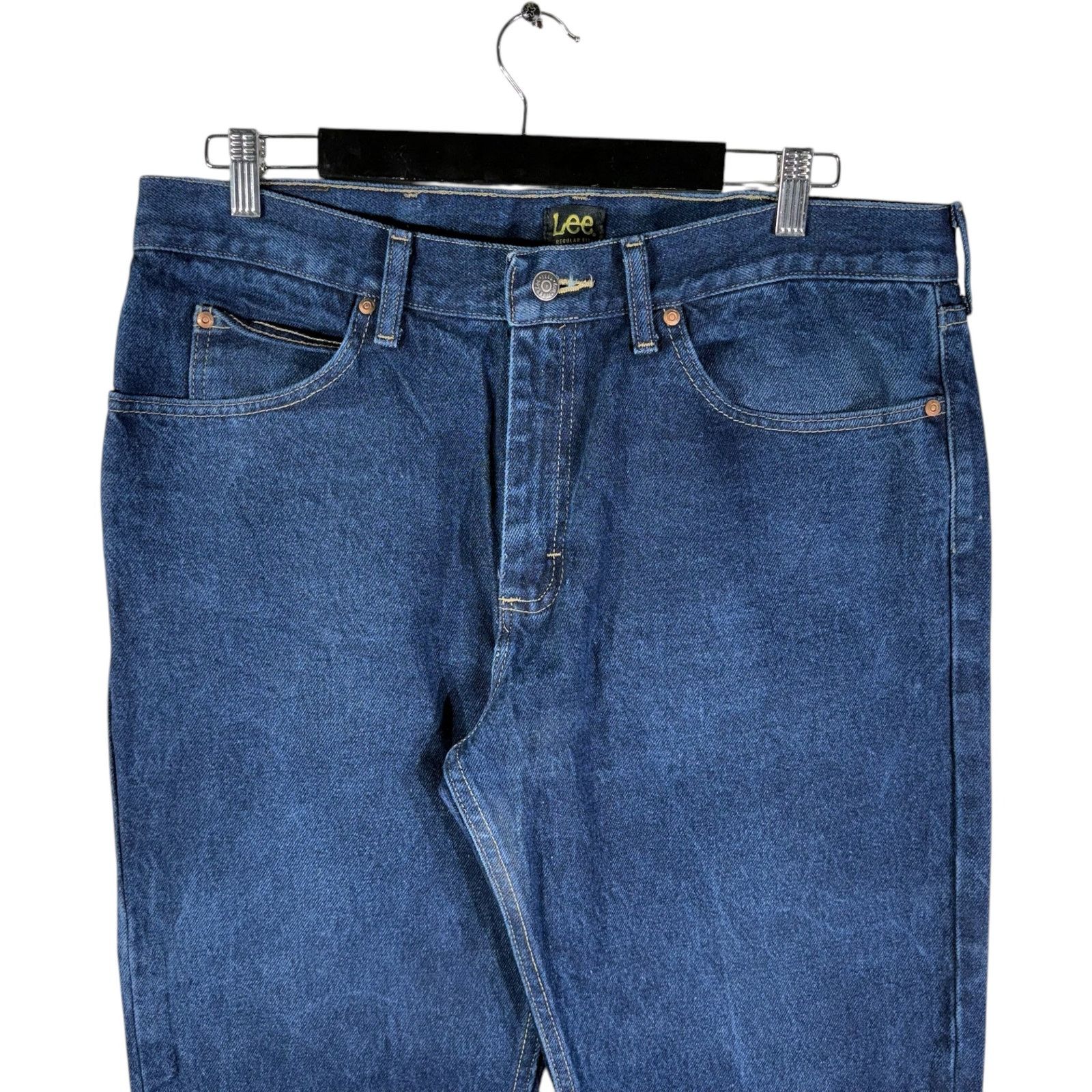 Lee Lee Regular Fit Denim Straight Leg Jeans 38x35 Size US 38 / EU 54 - 2 Thumbnail