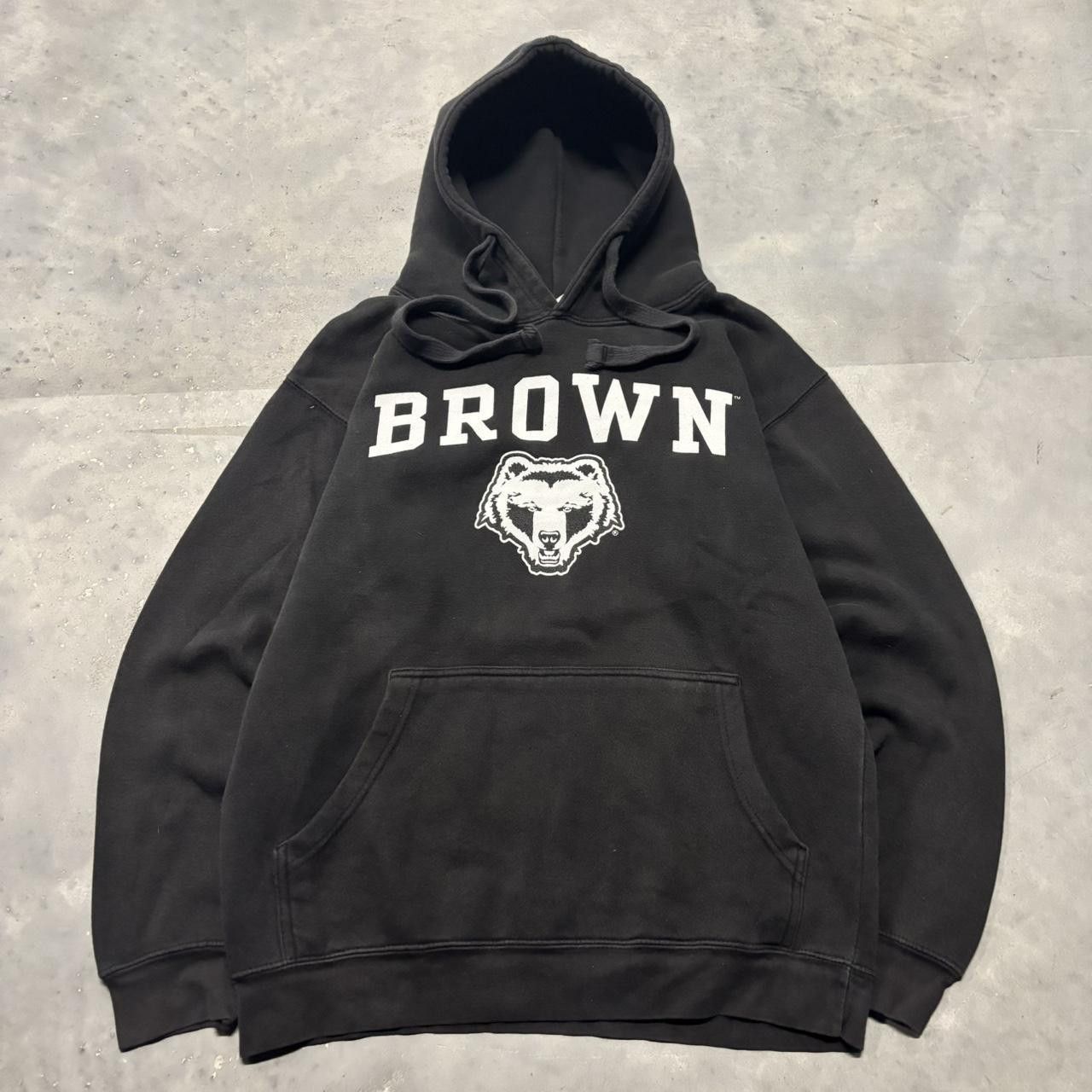 Japanese Brand × Vintage Crazy Vintage Y2K/2000s Black Brown Bear Streetwear Hoodie! Size US S / EU 44-46 / 1 - 8 Thumbnail
