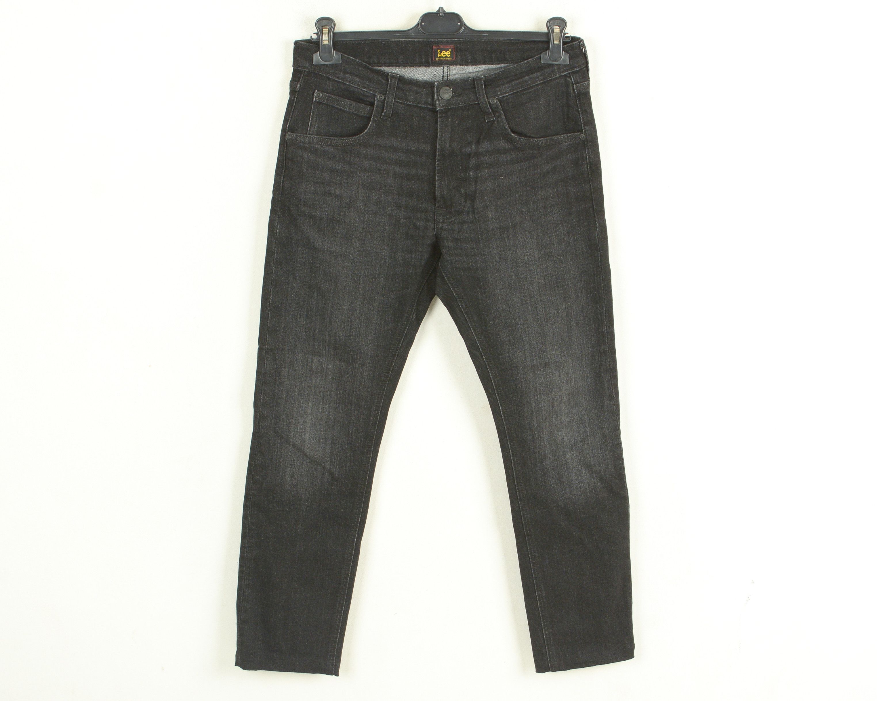 Lee Luke W31 L28 Slim Taper Black Jeans Denim Pants Trousers Zip Size US 31 - 1 Thumbnail