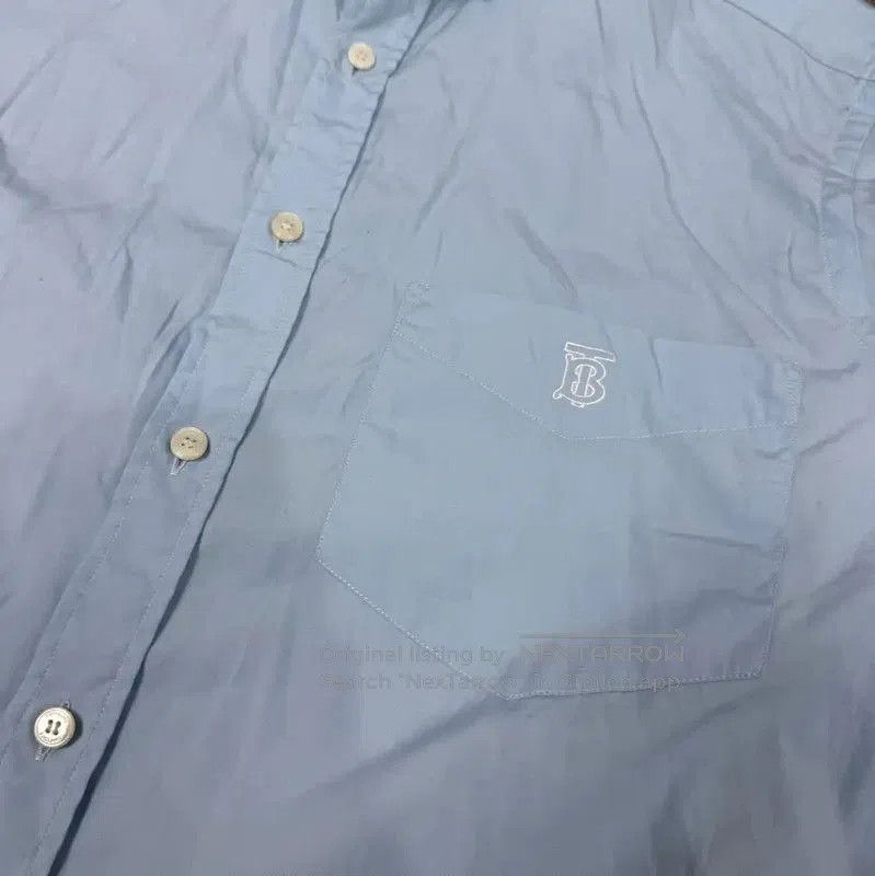 Burberry Burberry Blue Cotton Long Sleeve Shirt for Men. Size US M / EU 48-50 / 2 - 3 Thumbnail