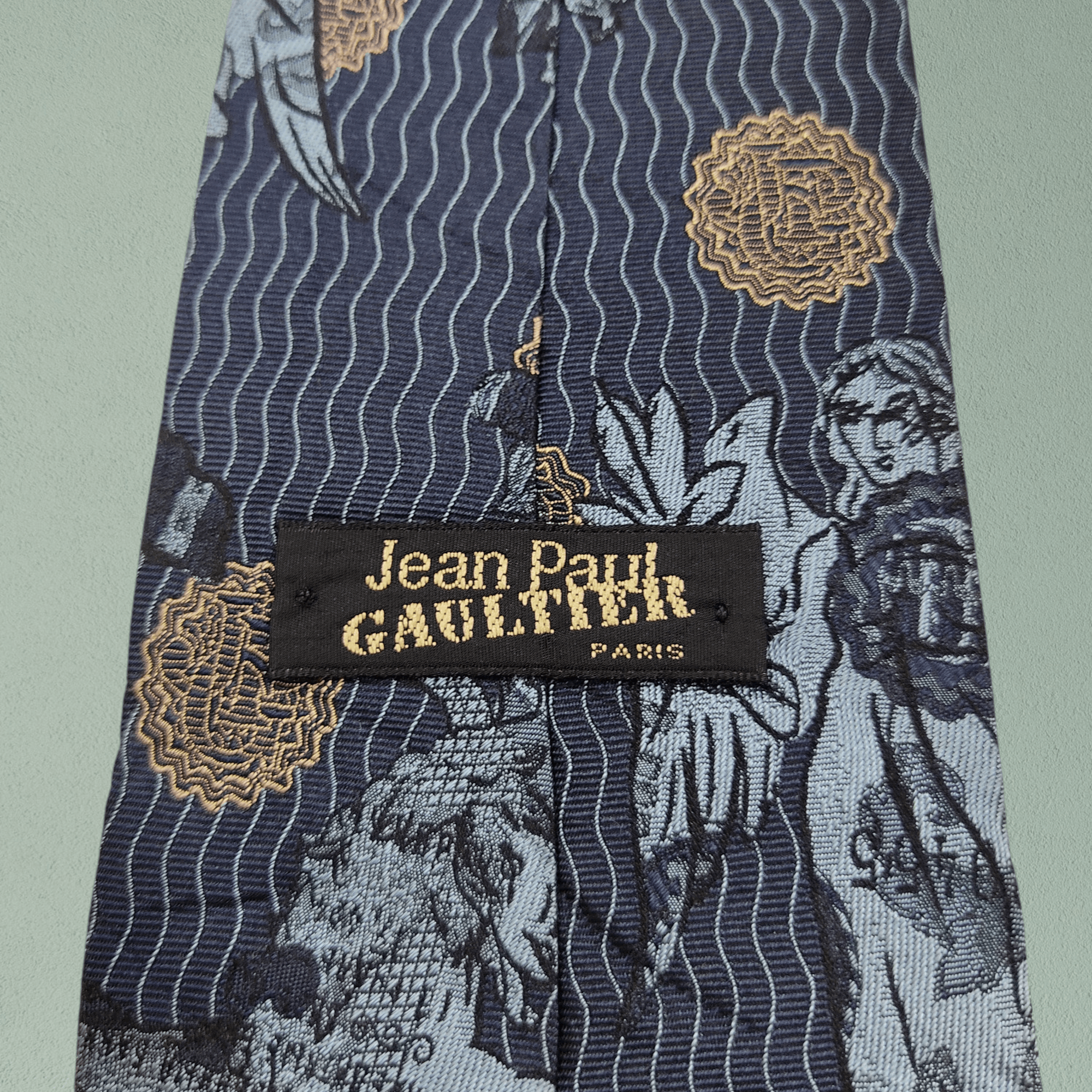 Jean Paul Gaultier JPG Jean Paul Gaultier AOP Silk CravattaTie Size ONE SIZE - 10 Thumbnail