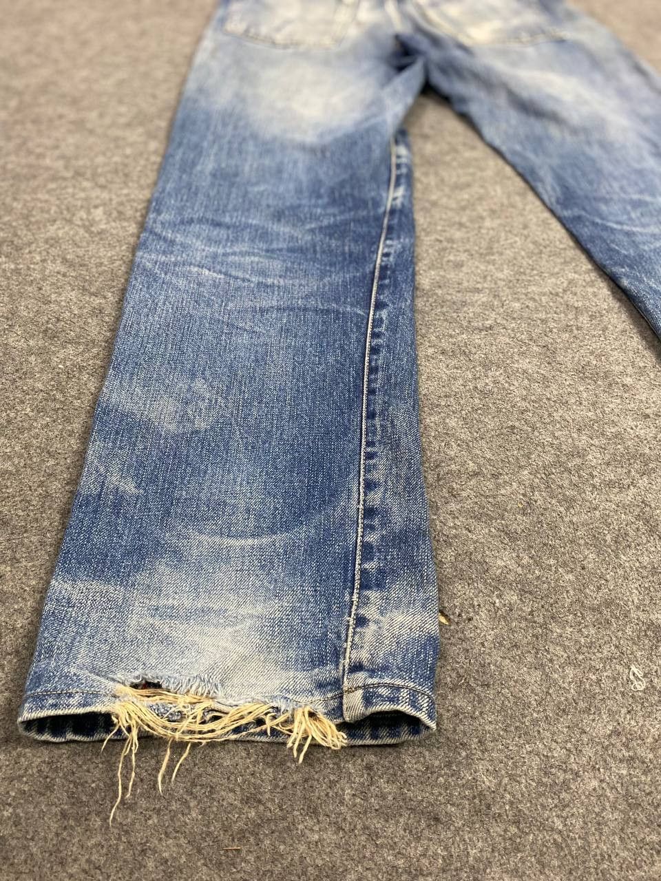 Japanese Brand vintage hr market selvedge distressed denim nice design Size US 32 / EU 48 - 9 Thumbnail