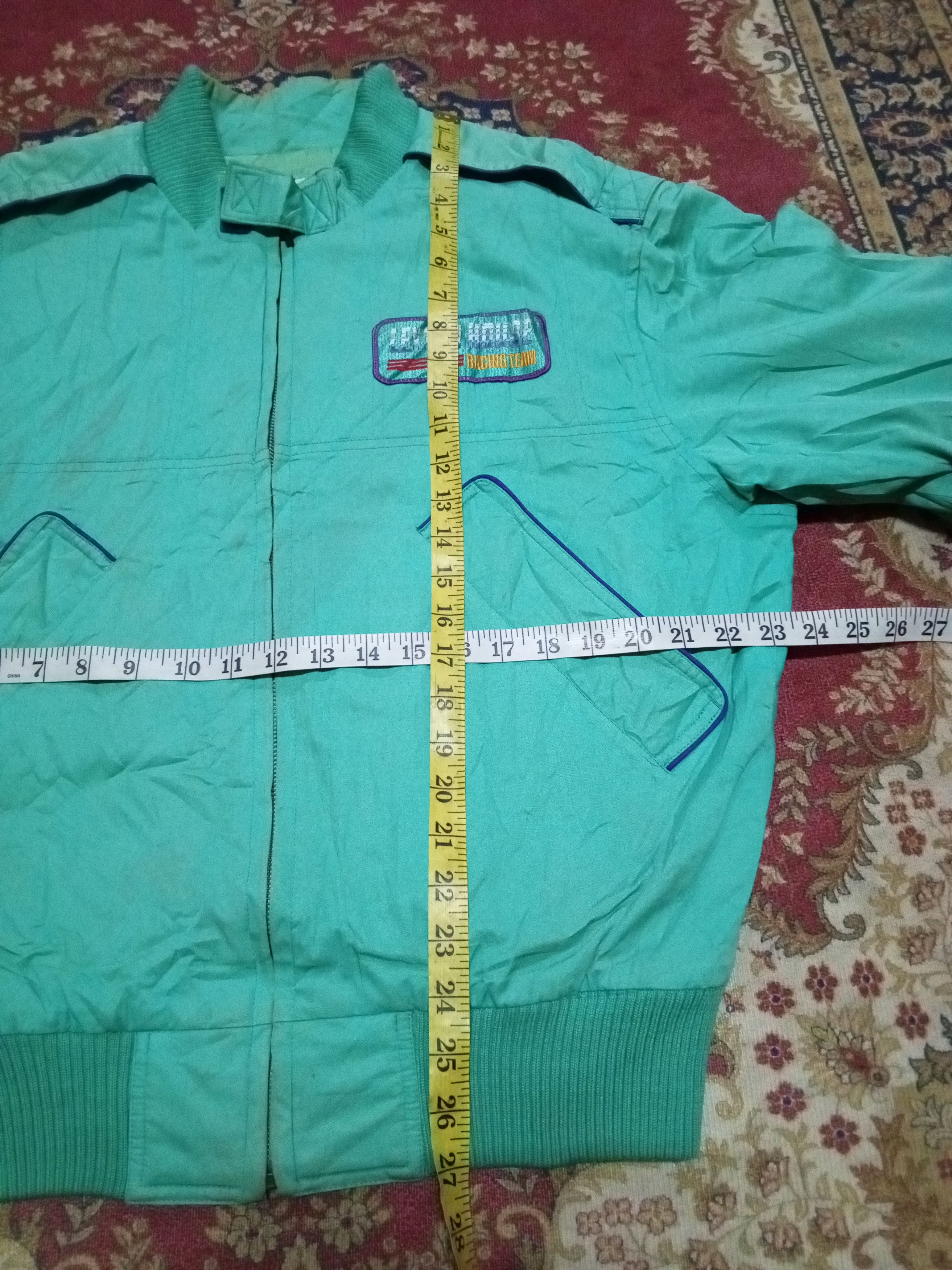 Formula 1 vintage Leyton house jacket embroidery turquoise streetwear Size US M / EU 48-50 / 2 - 12 Thumbnail