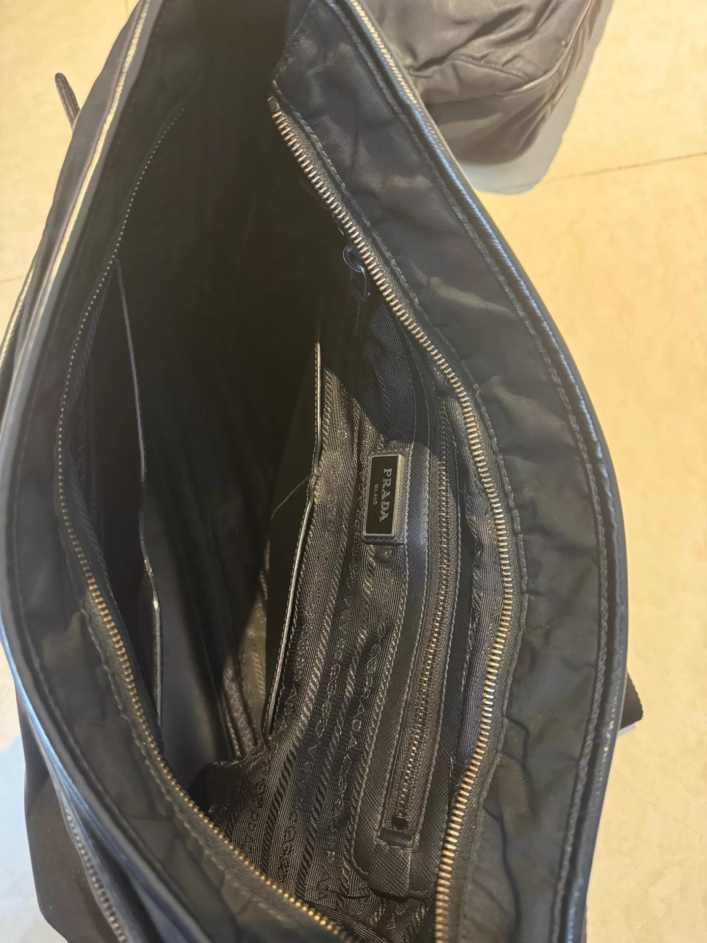 Prada Prada Logo MultiPocket Black Crossbody Frank Ocean Size ONE SIZE - 4 Thumbnail