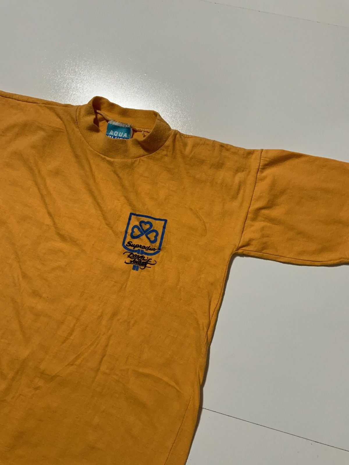 Vintage Vintage 80s Aqua Blues Supradur Single Stitch T-Shirt Size US M / EU 48-50 / 2 - 3 Thumbnail