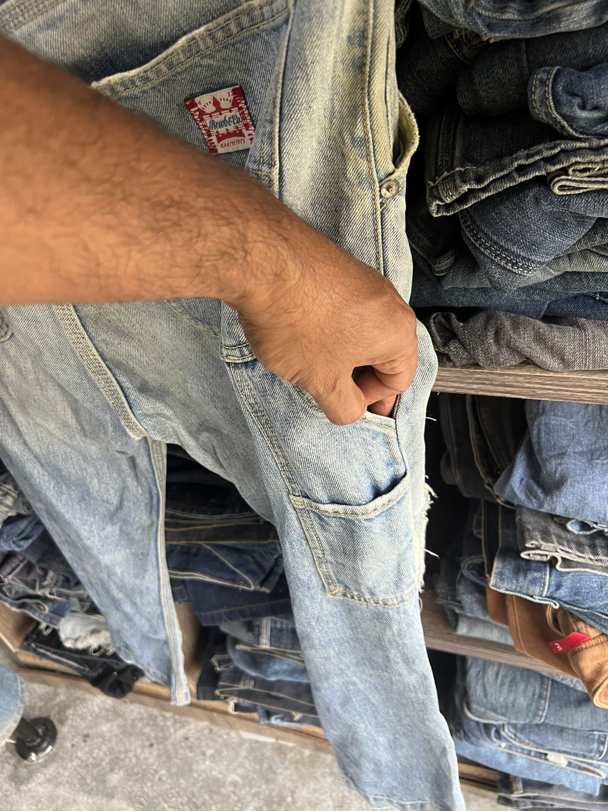 Japanese Brand 🔥Rare RCWB & Co Distressed Denim Size US 32 / EU 48 - 13 Thumbnail