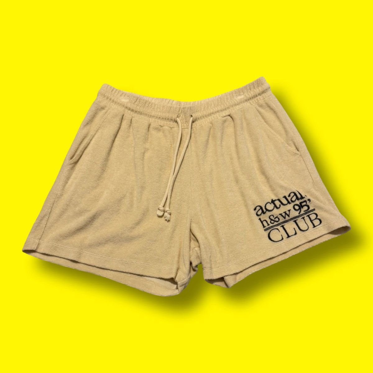 Asos ASOS Shorts Actual H&W Club Tan Cream Toweling Size US 32 / EU 48 - 1 Thumbnail